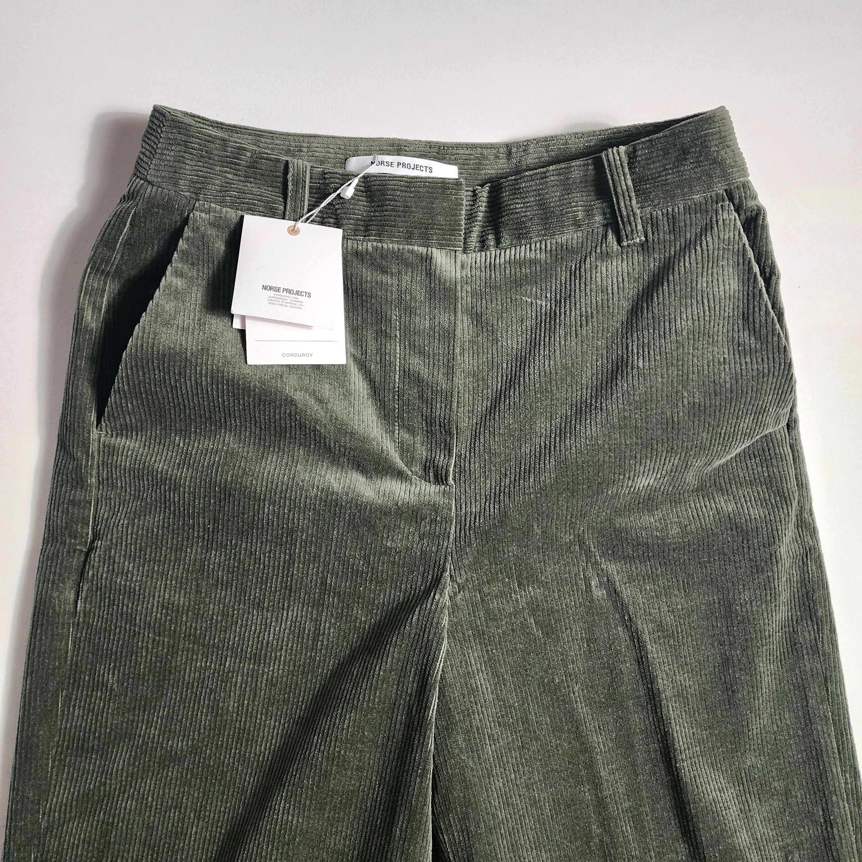 Norse Projects Jelena Cords Ivy Green Pant Made in Italy (See Measurements) Size 24" / US 00 / IT 34 - 2 Thumbnail