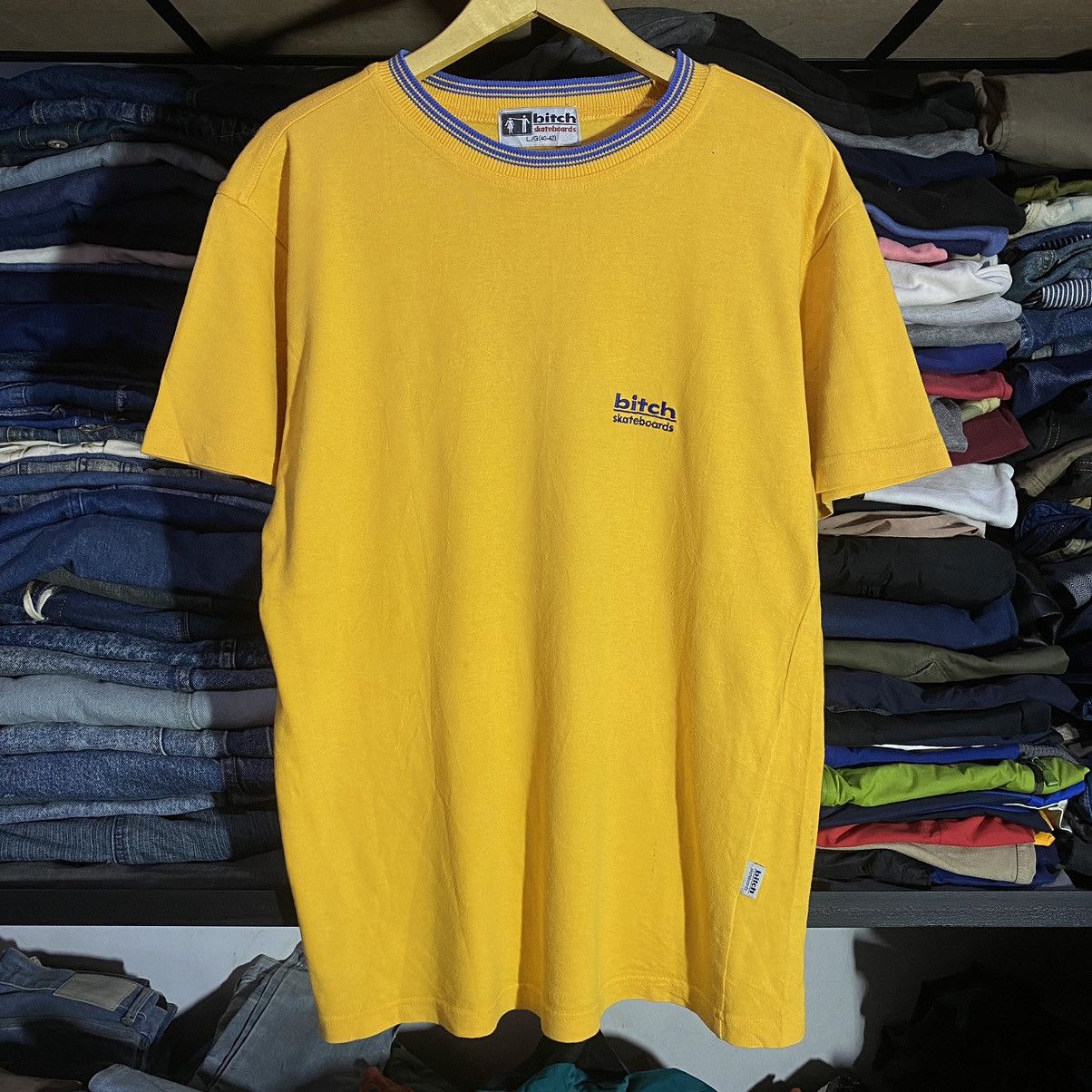 Girl Skateboards BITCH SKATEBOARDS RINGER TEE Size US L / EU 52-54 / 3 - 1 Thumbnail