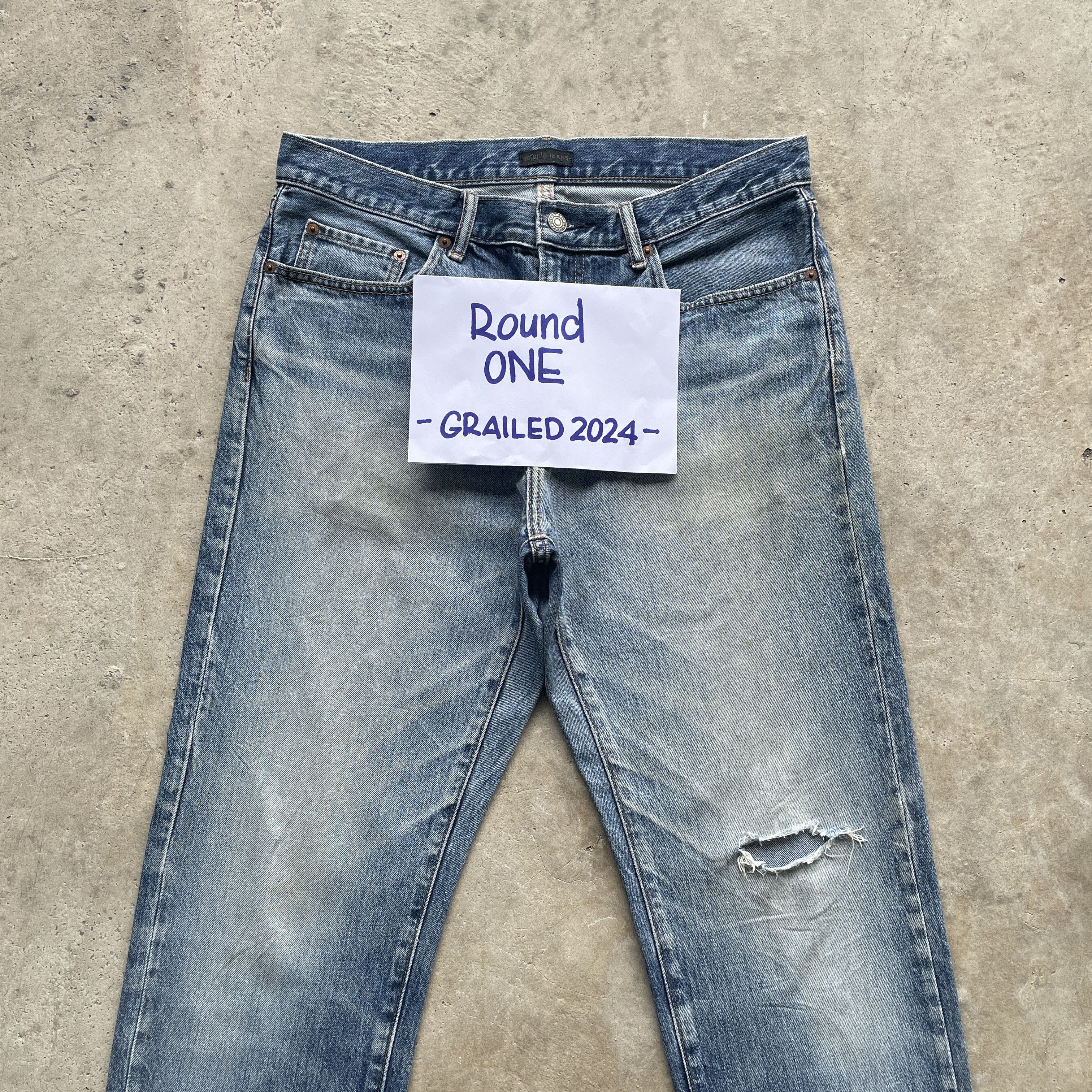 Japanese Brand VINTAGE JAPANESE FADED JEANS STONEWASH DISTRESSED PANTS W33 Size US 33 - 3 Thumbnail