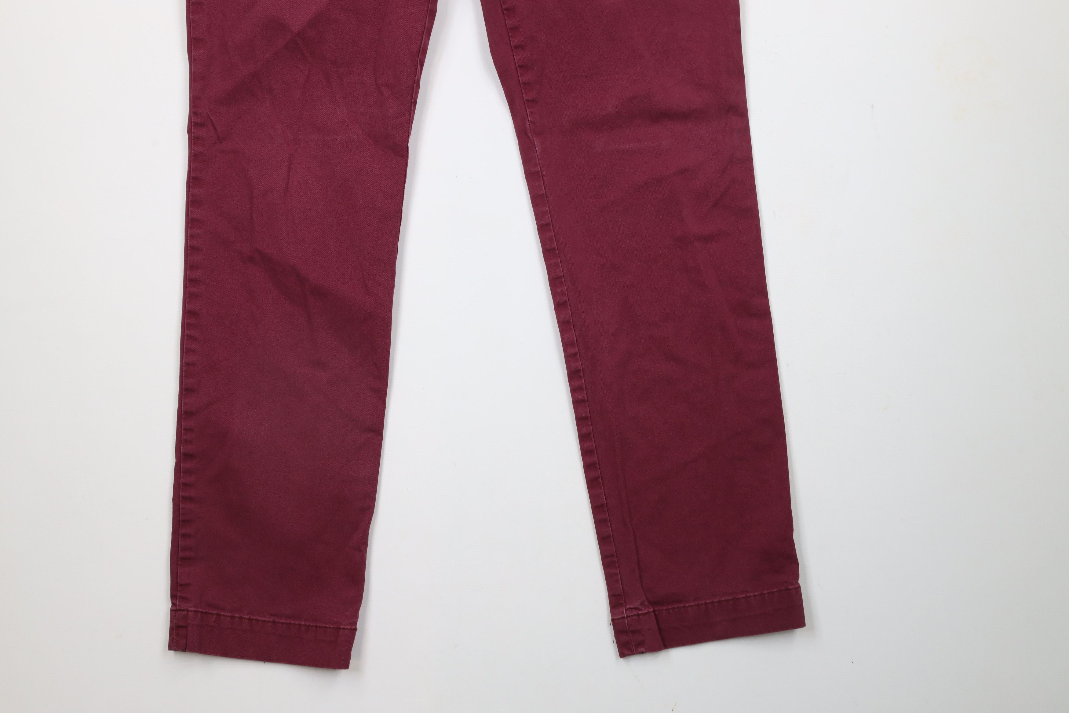 Ralph Lauren × Vintage Vintage Ralph Lauren oz Cotton Twill Chino Pants Burgundy Size US 34 / EU 50 - 4 Thumbnail