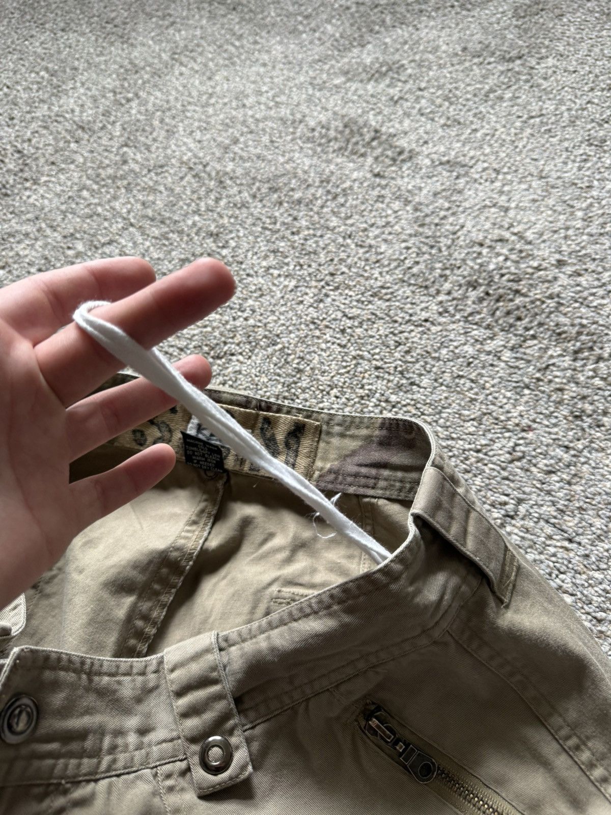Vintage Vintage Tactical Cargo Pants Khaki Multi Pocket Military Size US 35 - 6 Thumbnail