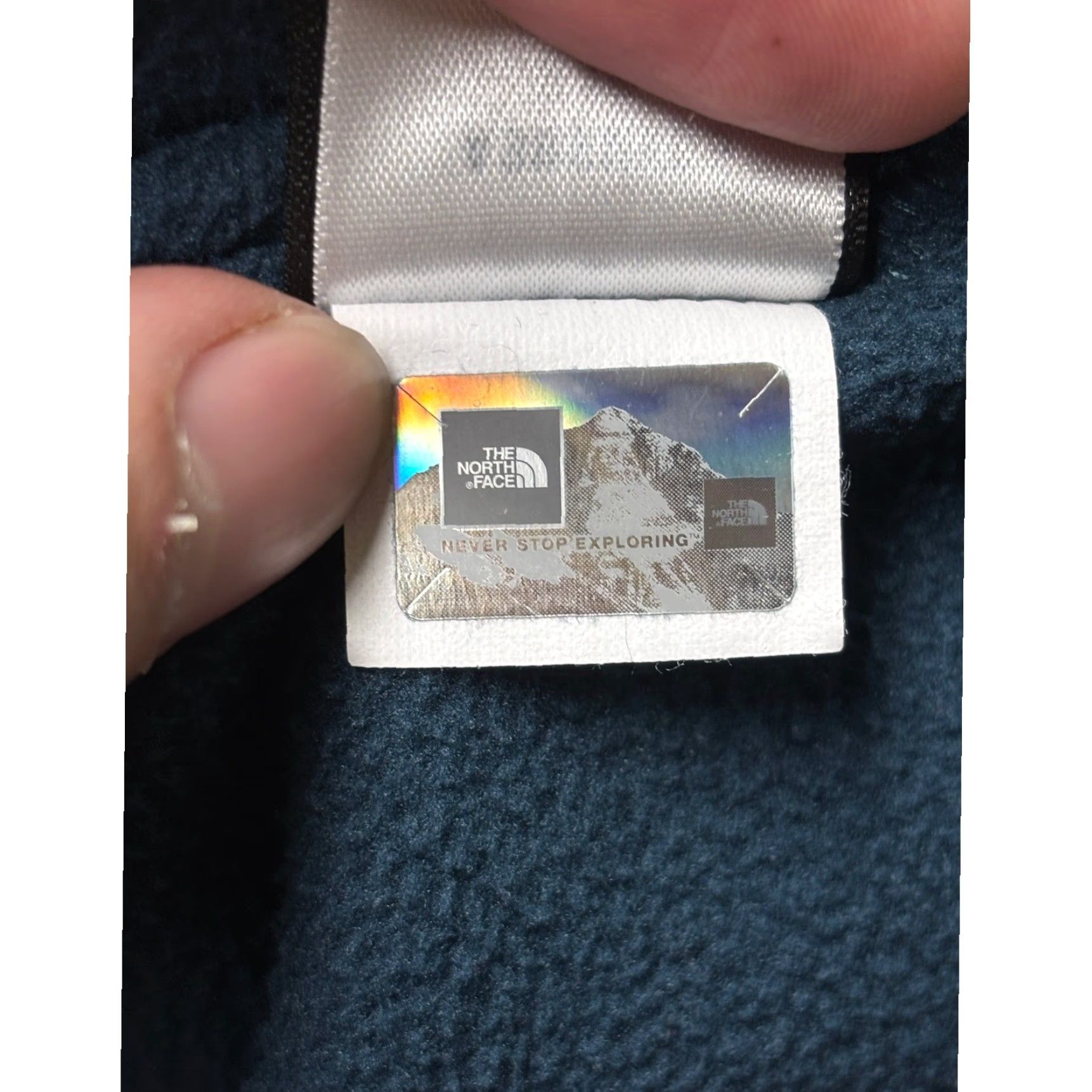 The North Face The North Face Mens Fleece Jacket Size L Navy Gray 1/4 Zip Pullover Size US L / EU 52-54 / 3 - 5 Thumbnail