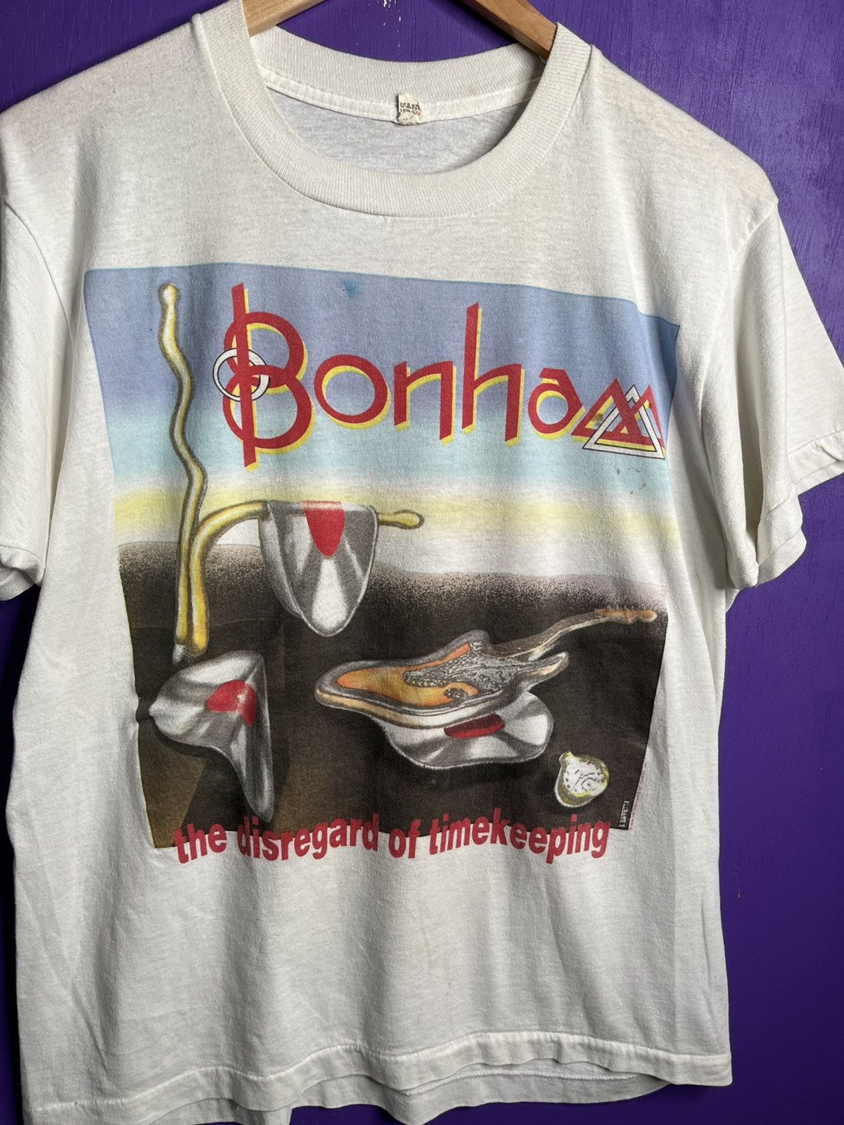 Band Tees × Vintage Vintage 1989/90 Bonham disregard of timekeeping tour tee Size US M / EU 48-50 / 2 - 3 Thumbnail