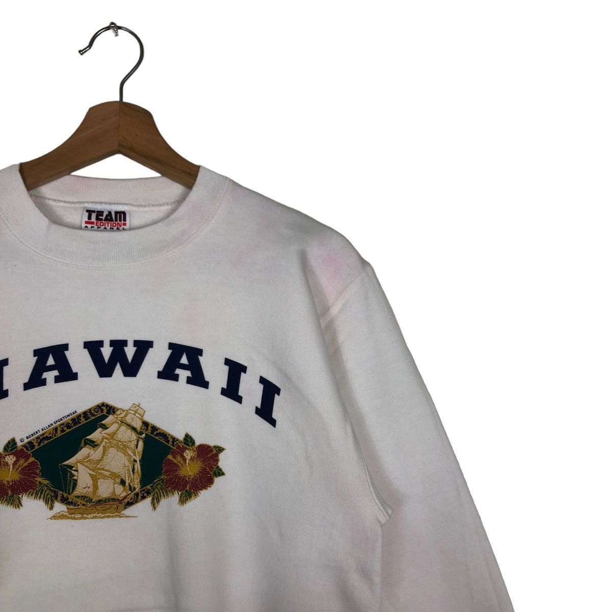 Japanese Brand 🔥90’s Vintage Sweatshirt Crewneck Hawaii Big Logo Spell Out Size US S / EU 44-46 / 1 - 6 Thumbnail