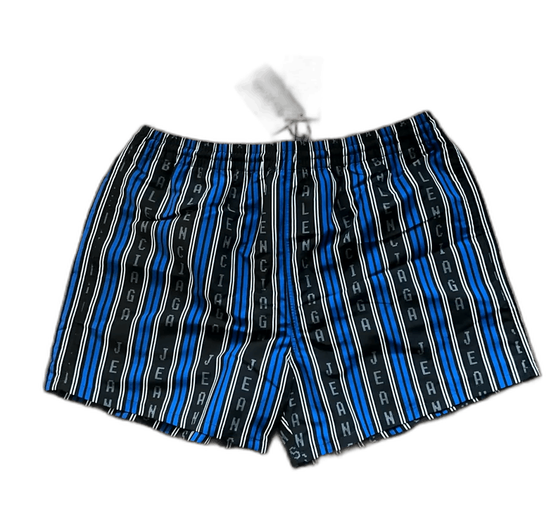 Balenciaga Balenciaga Men's Printed Striped Shorts-2505 Size US 32 / EU 48 - 1 Thumbnail