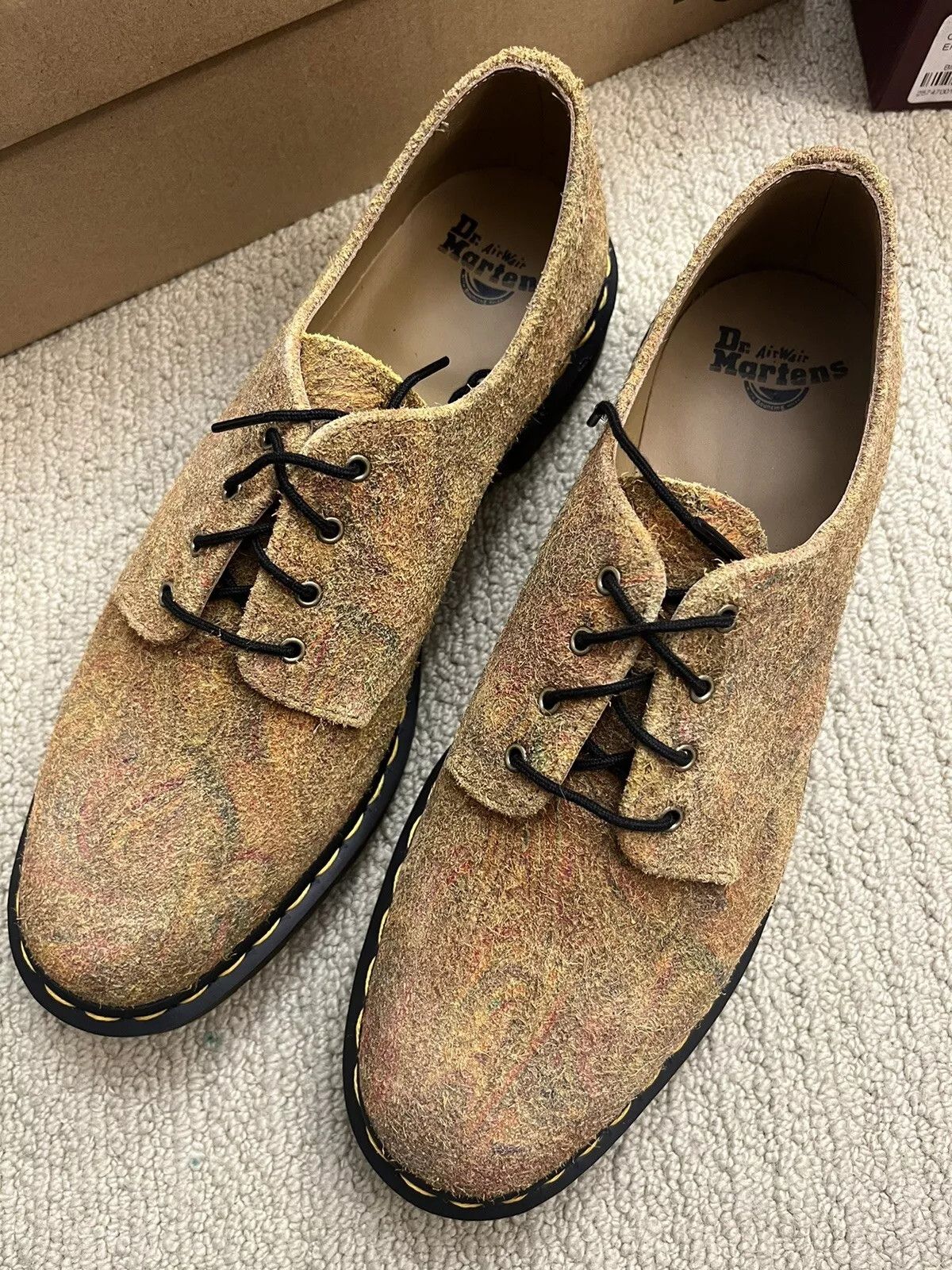 Dr. Martens DR. MARTENS THE SMITHS MARBLED SUEDE SHOES Size US 9 / EU 42 - 3 Thumbnail