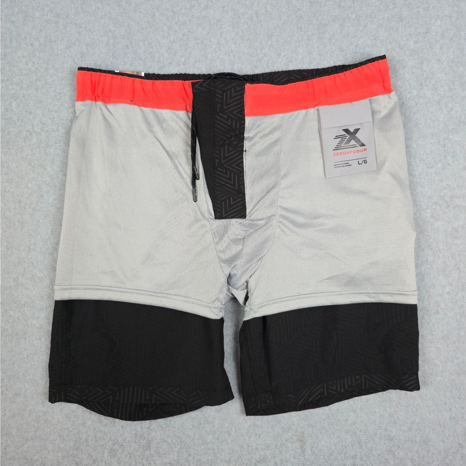ZeroXposur NWT ZeroXposur Mens Large UV Black Lined Swim Trunks Size US 37 - 10 Thumbnail