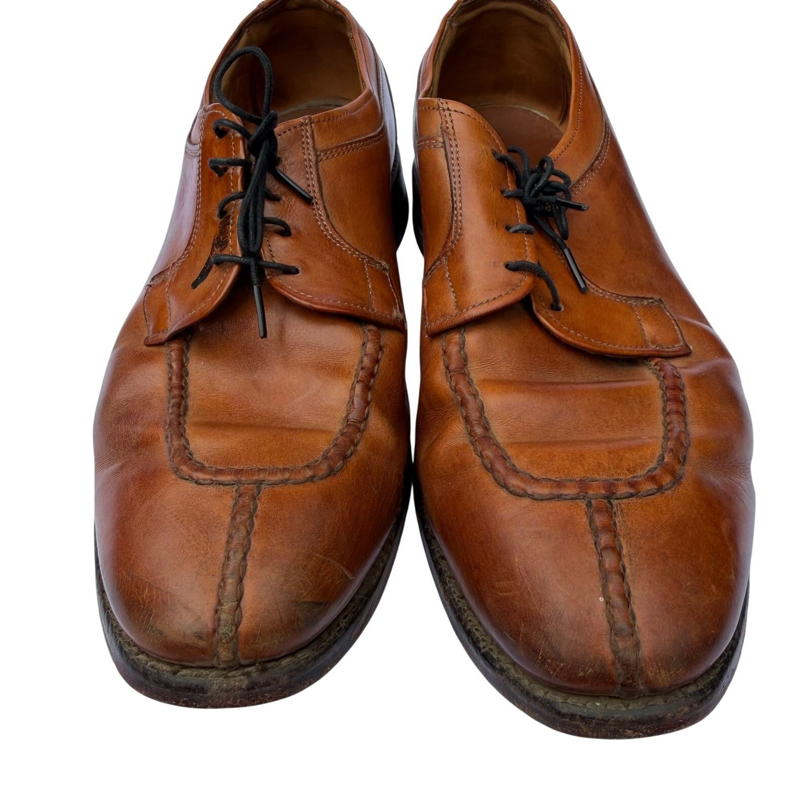 Allen Edmonds Allen Edmonds Brewster Derby Shoes Size 10.5D Tan Size US 10.5 / EU 43-44 - 7 Thumbnail