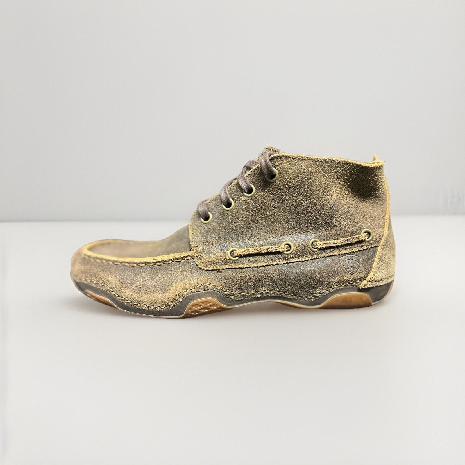 Ariat ARIAT Brown Holbrook Chukka Distressed Leather Boots Sz 10.5 Size US 10 / EU 43 - 3 Thumbnail