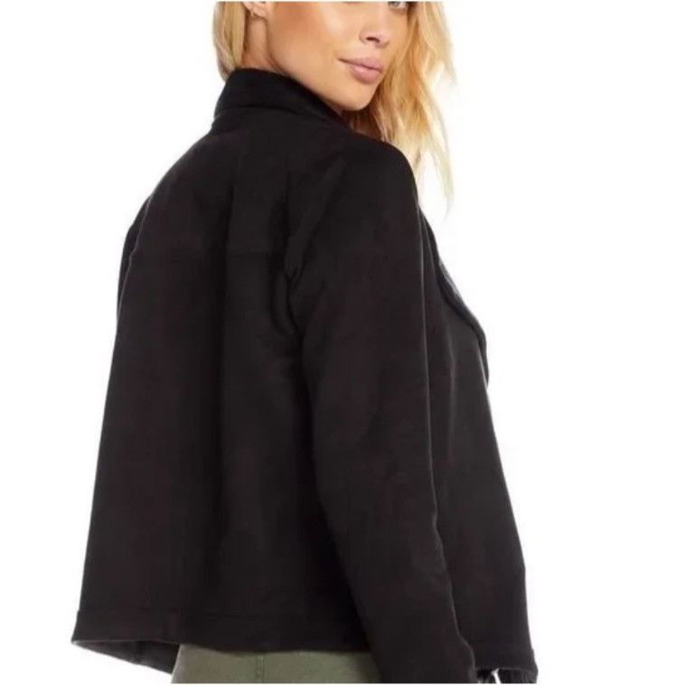 Chaser Brand Chaser Black Drape Front Jacket Size S / US 4 / IT 40 - 6 Thumbnail