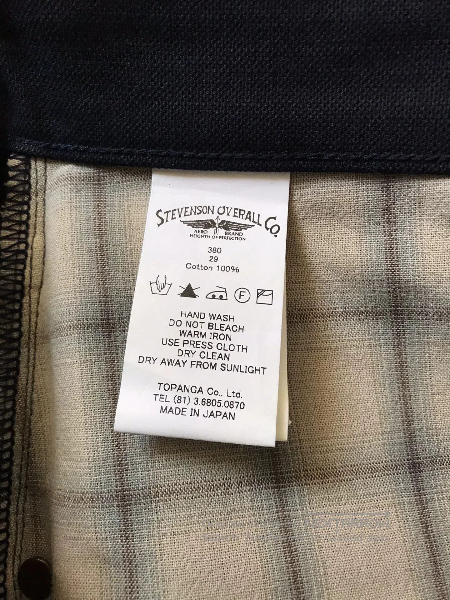 Visvim Stevenson Overall 380 Indigo Canvas Pants. Size US 29 - 9 Thumbnail