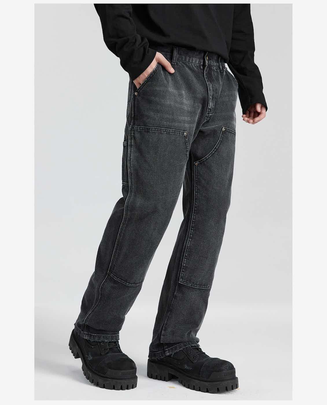 utility carpenter skate hiphop faded jeans