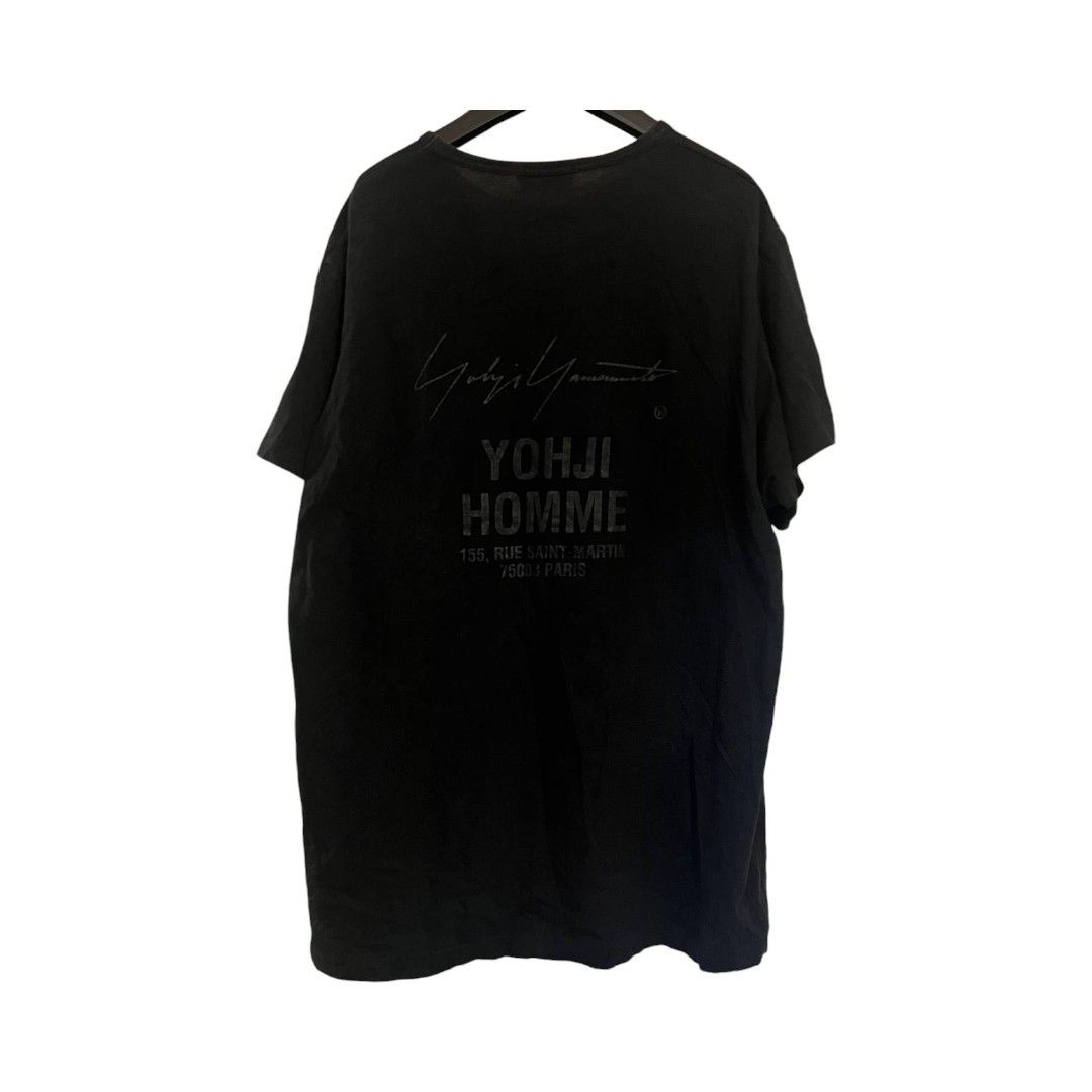 Yohji Yamamoto Yohji Yamamoto Pour Homme Blackout T-Shirt Size US L / EU 52-54 / 3 - 2 Thumbnail