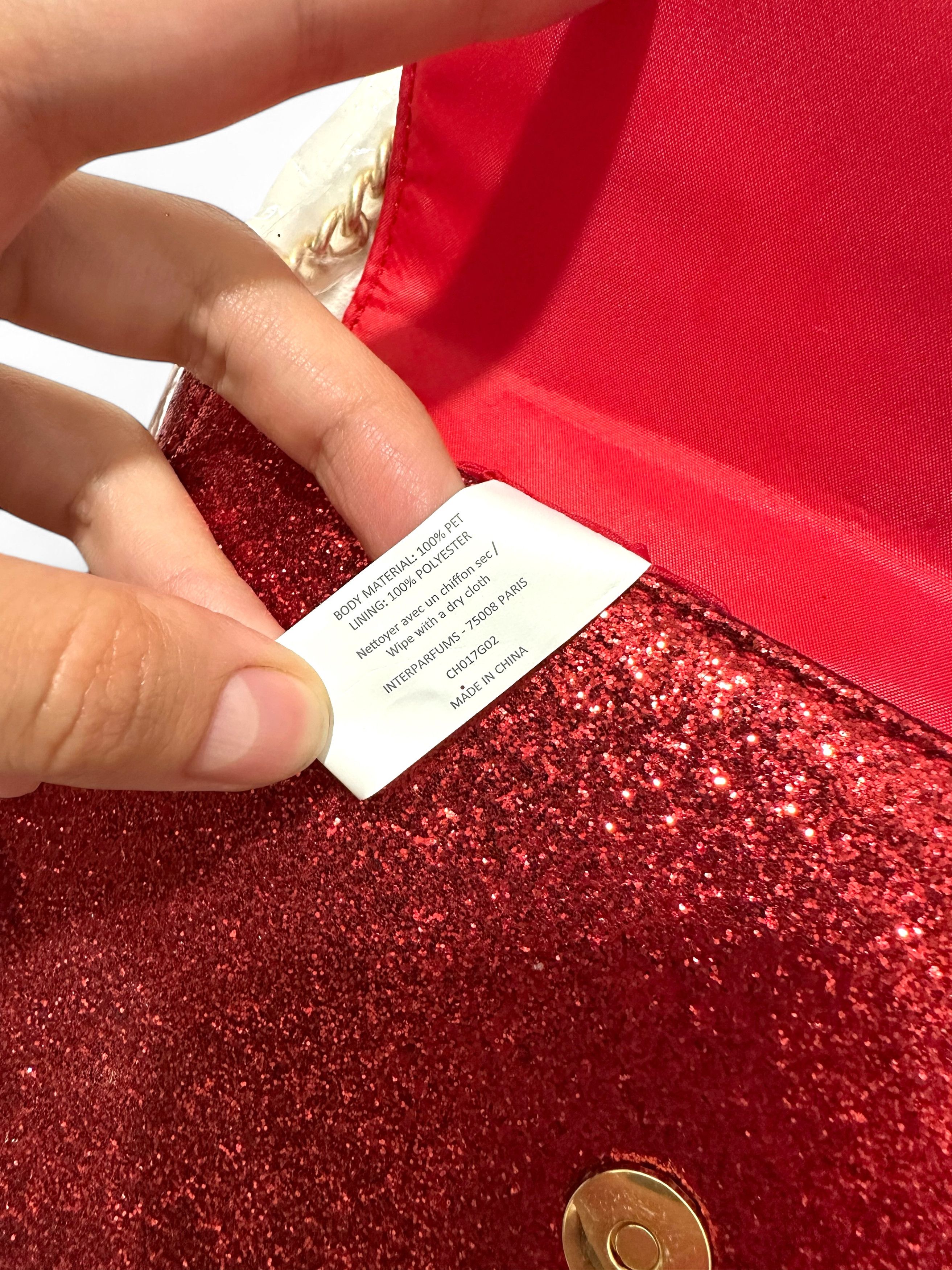 Jimmy Choo Jimmy Choo Glitter Red Clutch Bag Size ONE SIZE - 4 Thumbnail