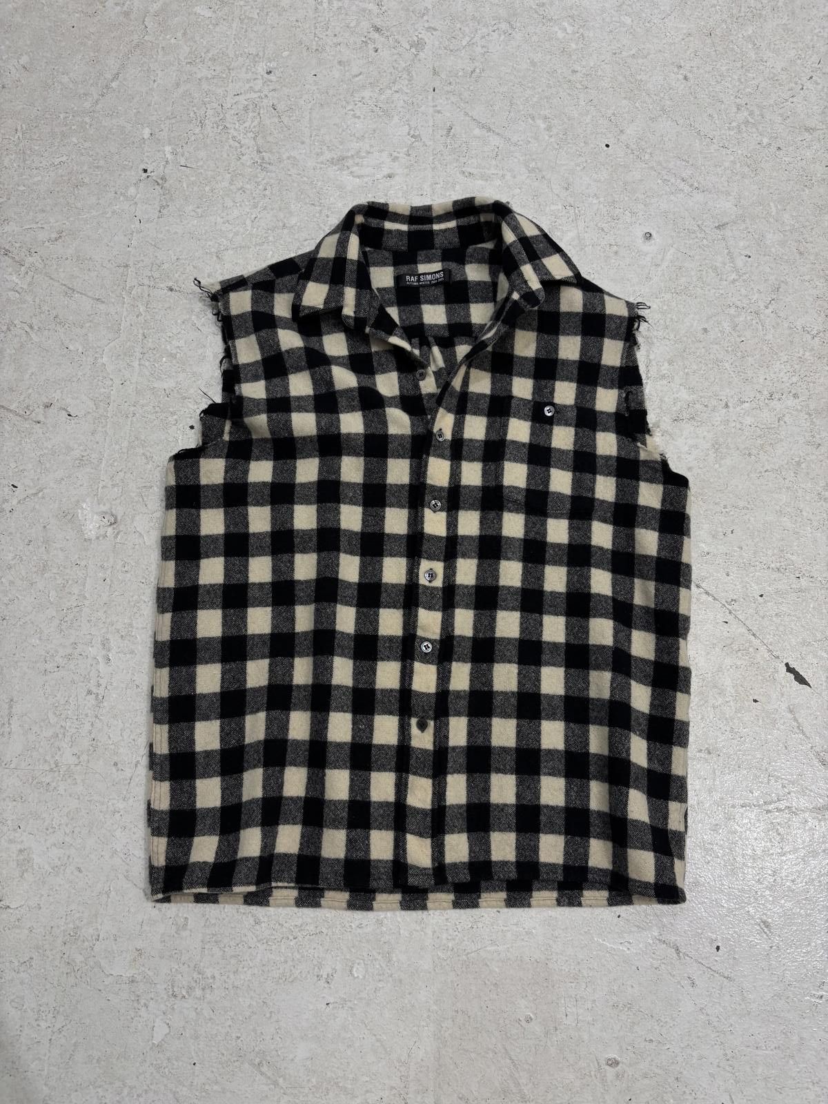 Raf Simons Raf Simon’s Sleeveless Flannel Shirt Size US L / EU 52-54 / 3 - 1 Thumbnail