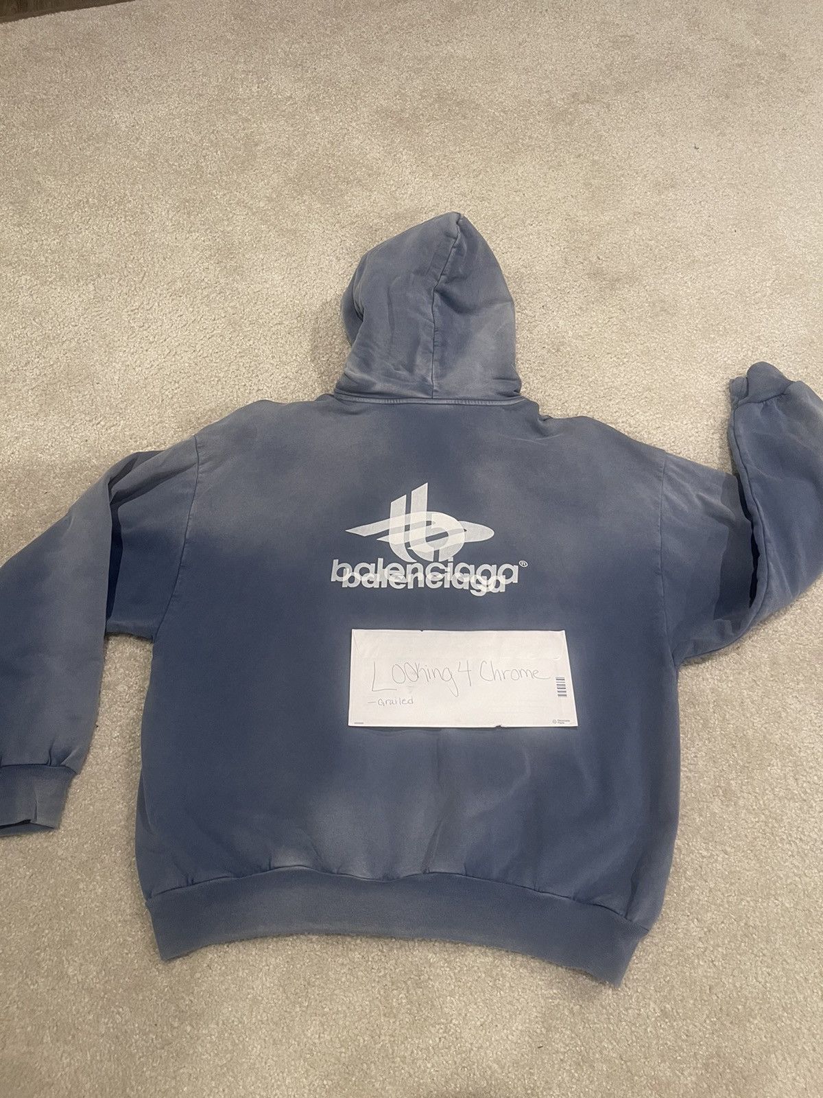 Balenciaga Balenciaga 23fw Phantom Overlap 3B Hoodie | Grailed