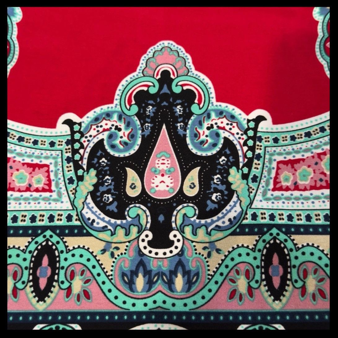 Other Vibrant Red Paisley Print Dress Size S / US 4 / IT 40 - 4 Thumbnail