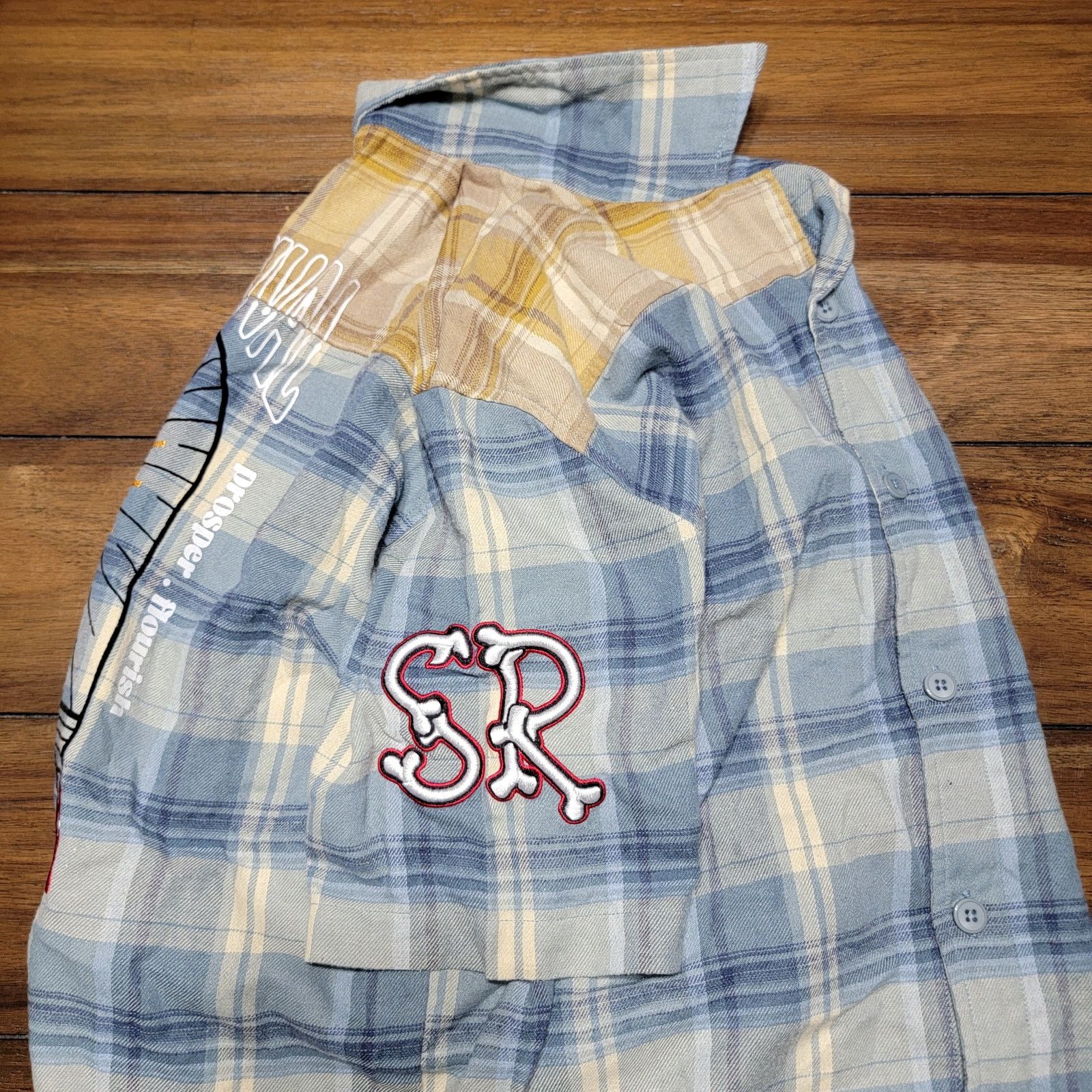 Smoke Rise Smoke Rise Plaid Full Button Shirt w/Embroidery - Size Large Size L / US 10 / IT 46 - 8 Thumbnail