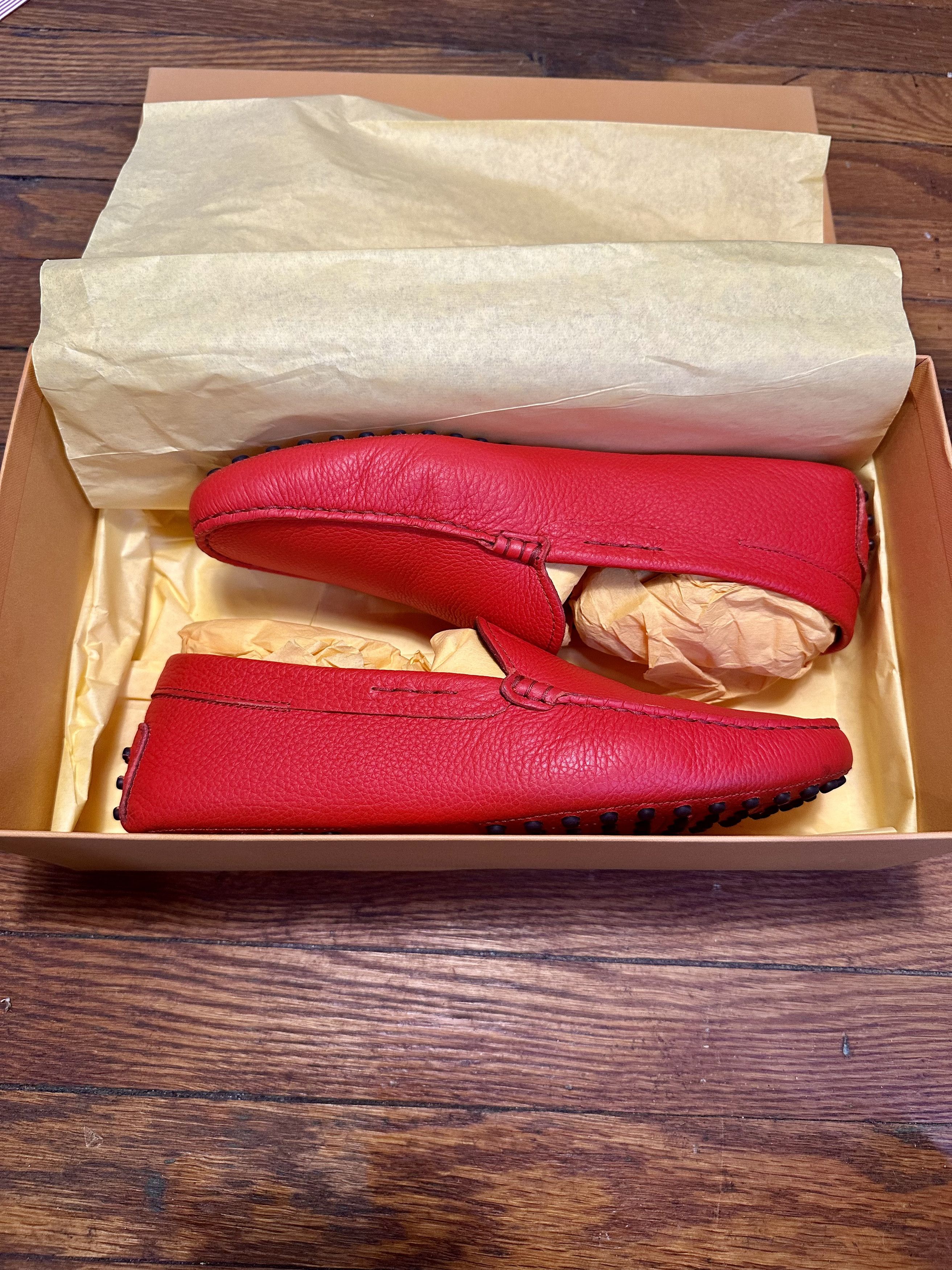 Tod's Tod's | Gommino Nuovo Leather Moccasin Drivers | Red 8 / 41 Size US 8 / EU 41 - 10 Thumbnail