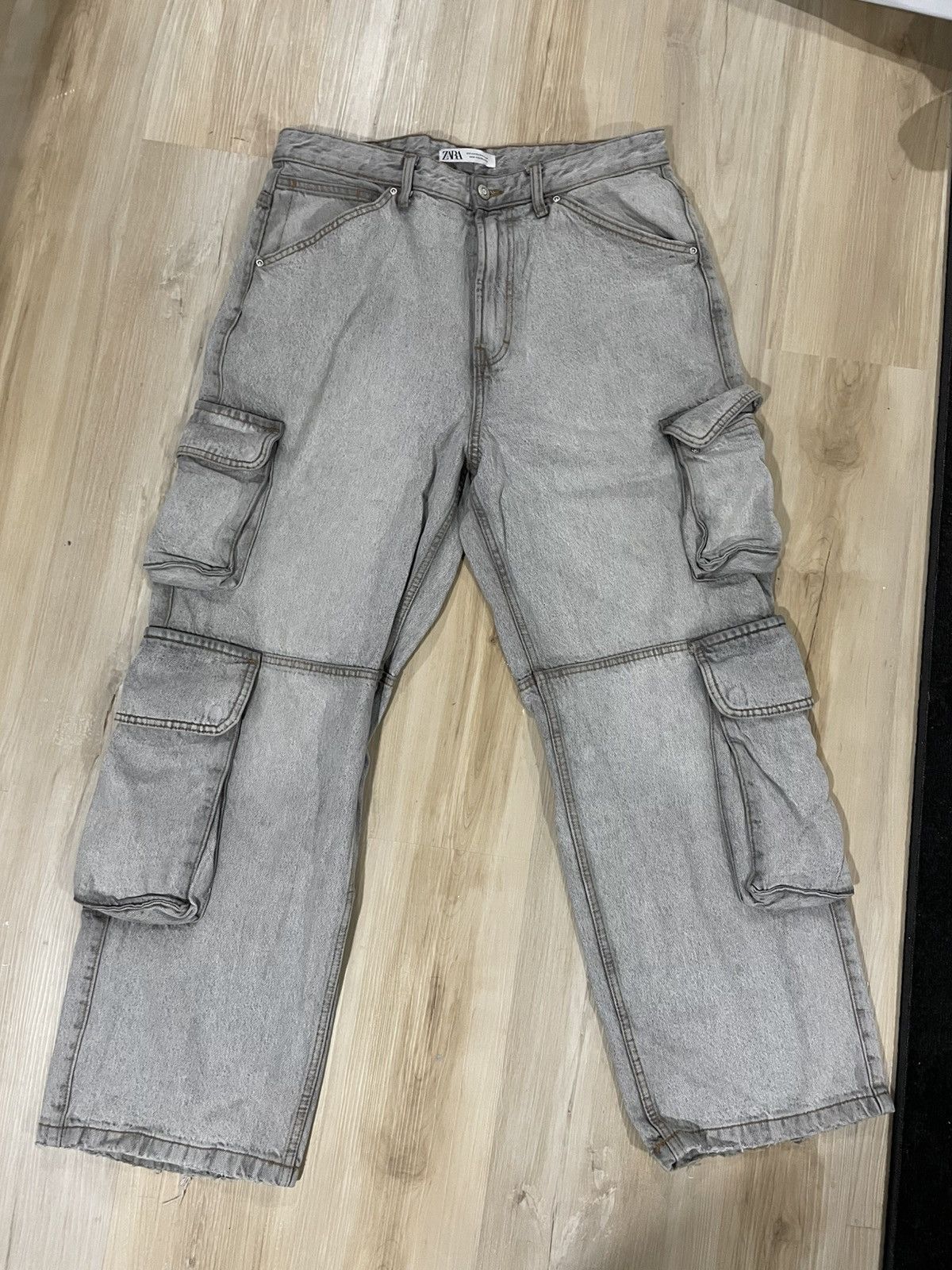 Zara Zara cargo jeans Size US 34 / EU 50 - 1 Thumbnail