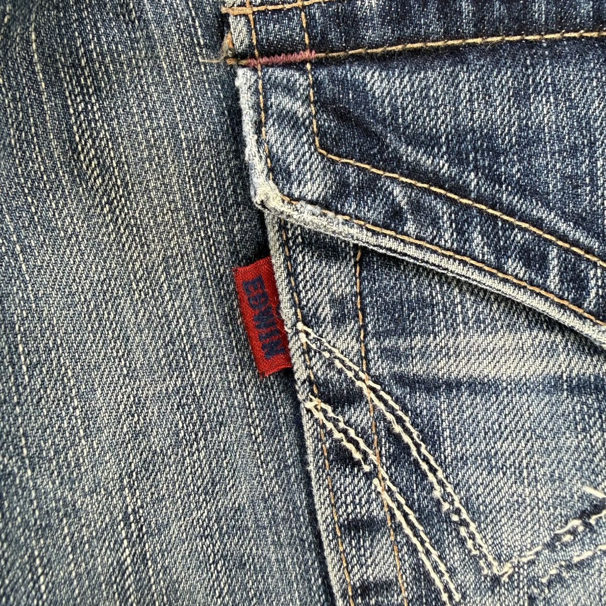 Edwin W33x31.5 Vintage Edwin 503 Faded Mud Wash Denim Jean Size US 33 - 13 Thumbnail