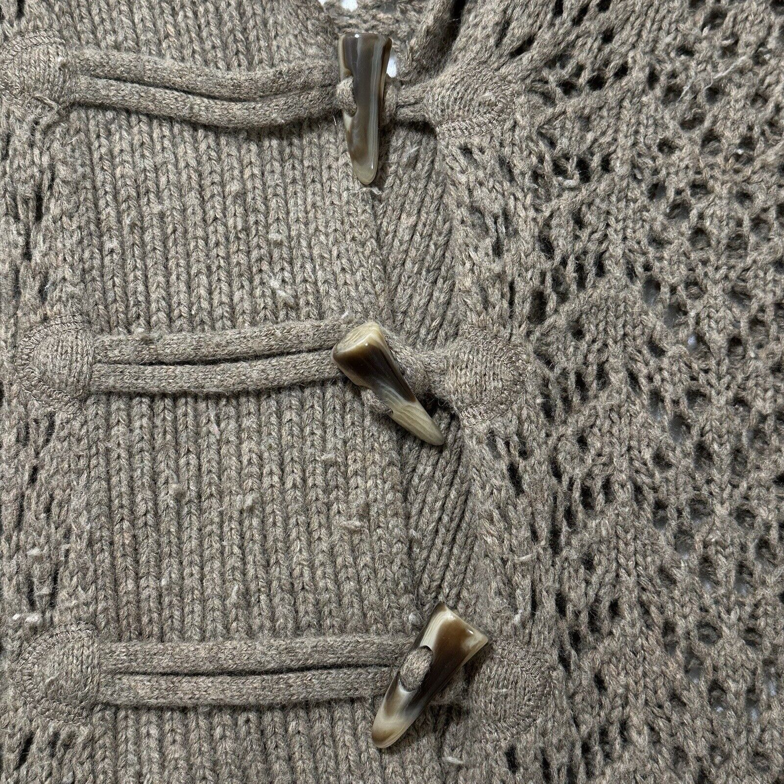 Old Navy Old Navy Large Lambs Wool Angora Cardigan Sweater Knit Beige Size L / US 10 / IT 46 - 6 Thumbnail