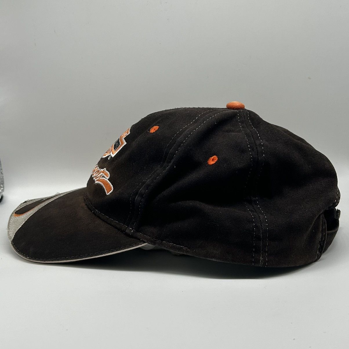 Harley Davidson Vintage 90s Shockwave Embroidered Flames Hat Size ONE SIZE - 6 Thumbnail