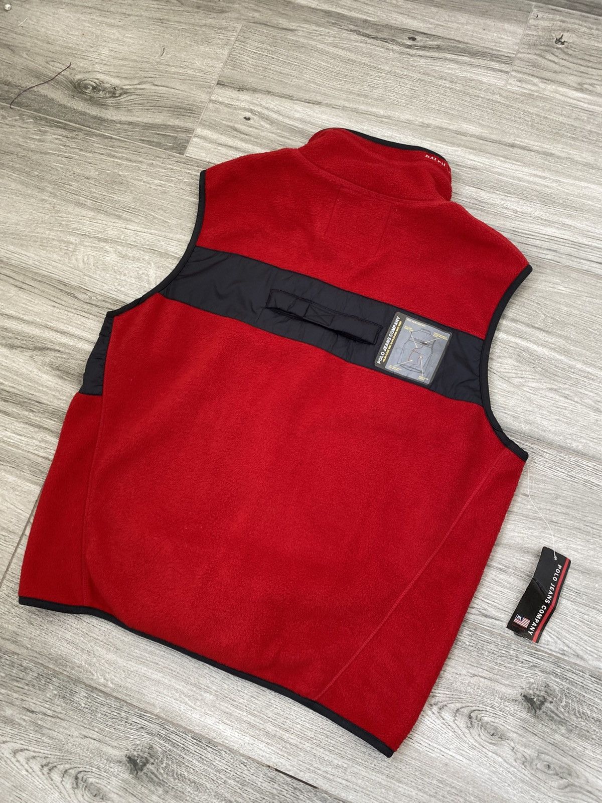 Polo Ralph Lauren VINTAGE POLO RALPH LAUREN FLEECE VEST NYLON HIDE-AWAY HOOD Size US M / EU 48-50 / 2 - 14 Thumbnail