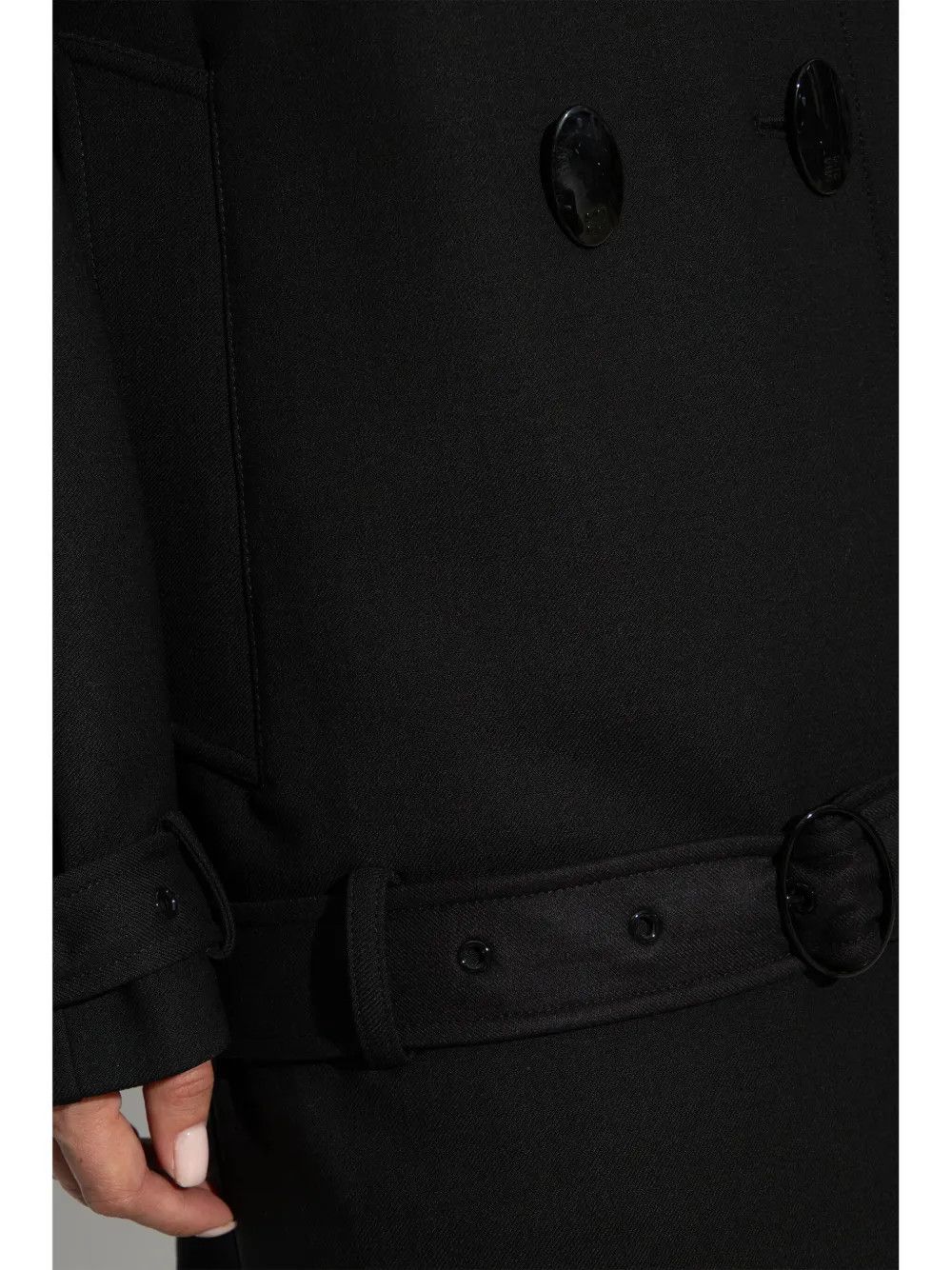 Givenchy o1w1db10326 Volume Trenchcoat in Black Size S / US 4 / IT 40 - 5 Thumbnail