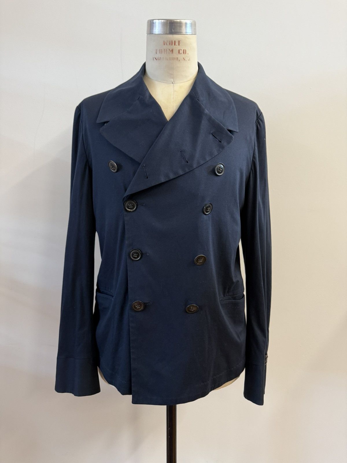 Paul Smith Paul Smith Mainline Navy Double-Breasted cropped Peacoat-XL Size US XL / EU 56 / 4 - 1 Thumbnail