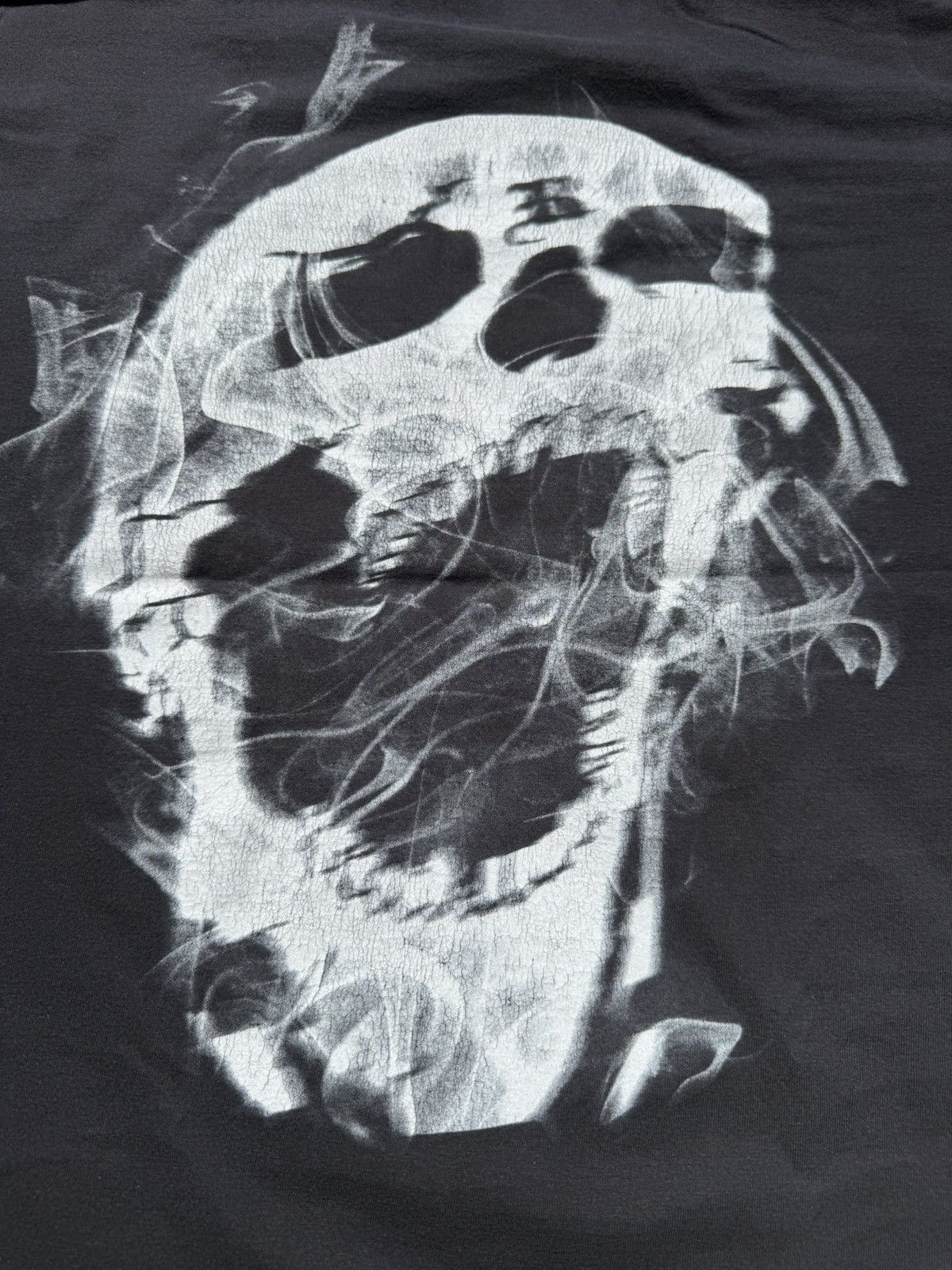 Revenge Revenge Smoke Skull Tee - Black Size US XL / EU 56 / 4 - 4 Thumbnail