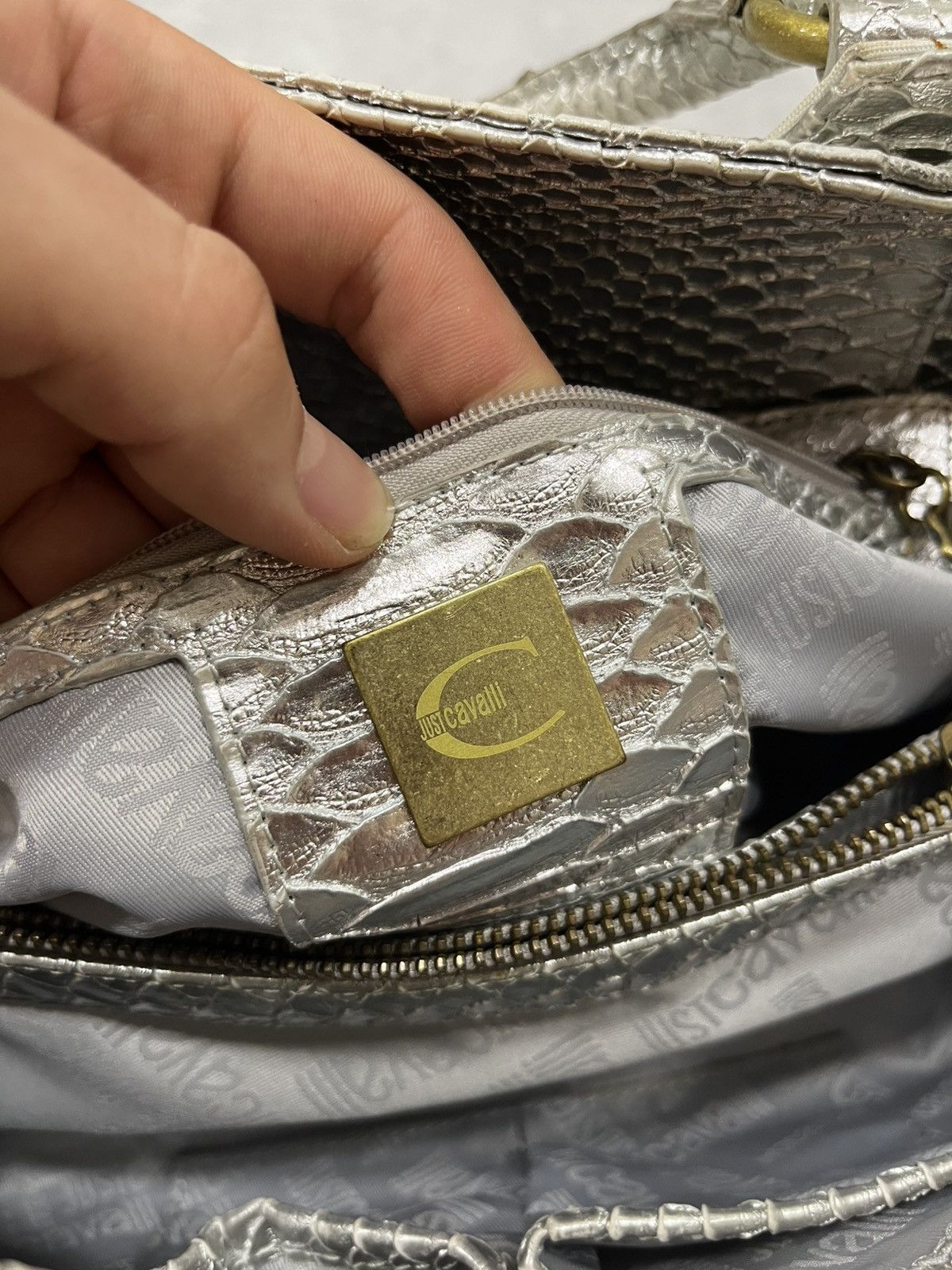 Just Cavalli Just Cavalli Vintage Y2K Overprinted Bag Size ONE SIZE - 9 Thumbnail