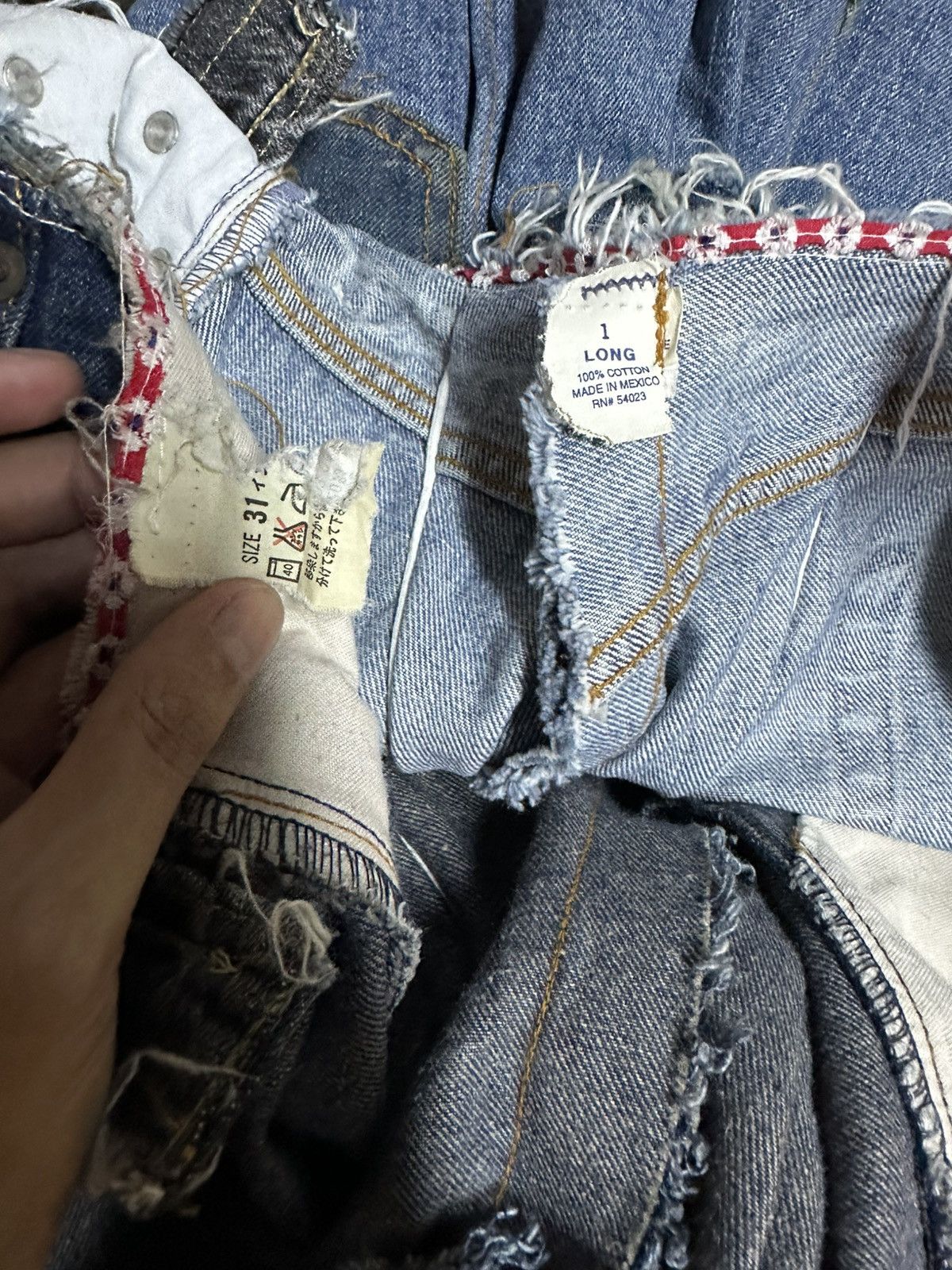 Levi's Vintage Levi's Denim Slingbag Custom Distressed Style Size ONE SIZE - 7 Thumbnail