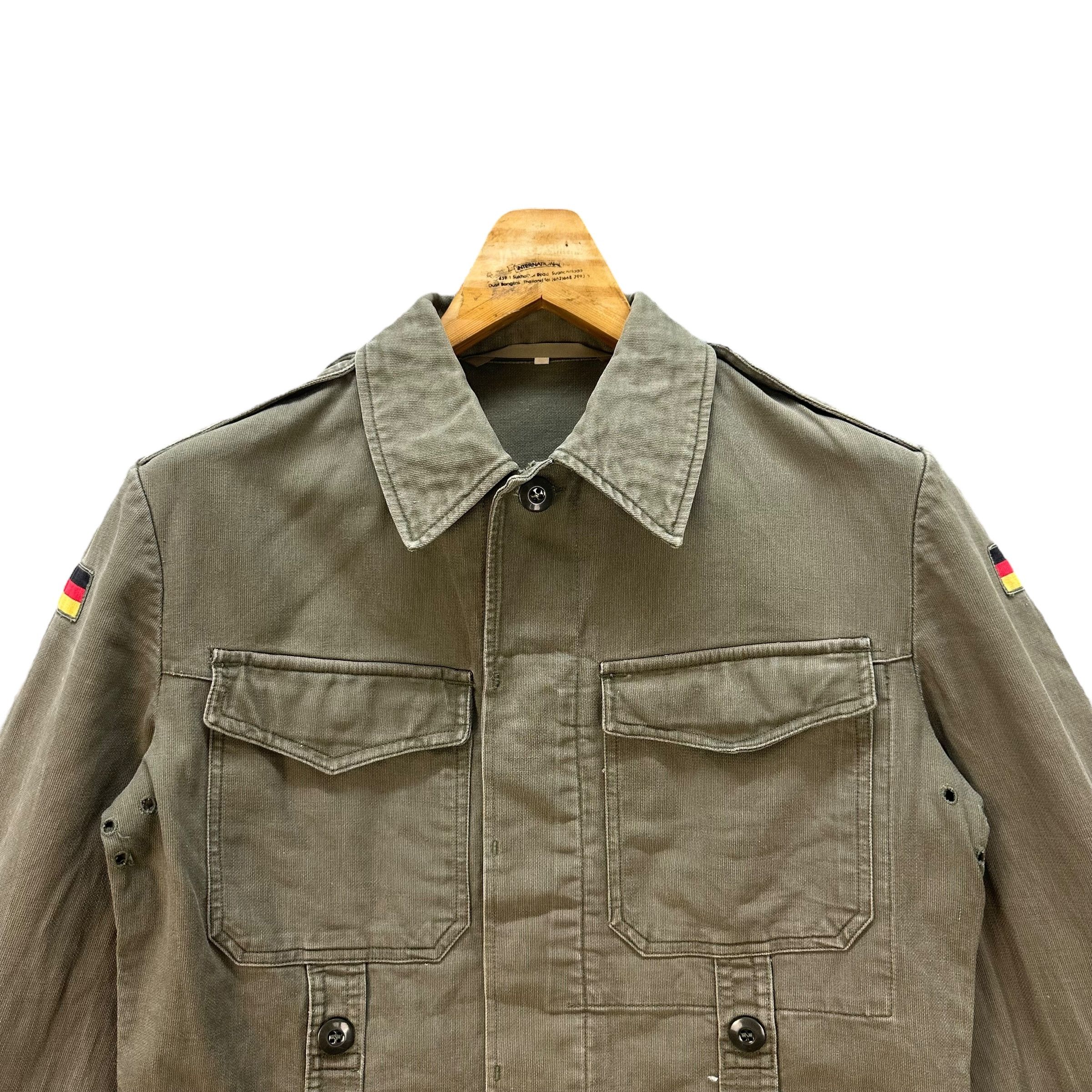 Vintage S. FEUCHTER RINGELAI GERMAN MILITARY JACKET #8755-025 Size US S / EU 44-46 / 1 - 2 Thumbnail