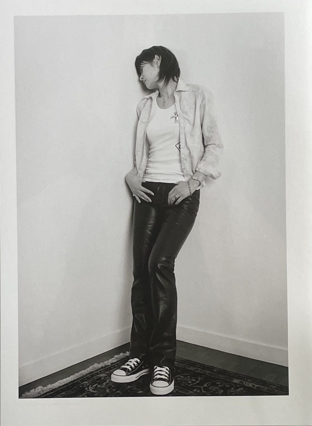 Chrome Hearts × Vintage Chrome Hearts black/white photo Poster framed 9x11 Size ONE SIZE - 2 Thumbnail