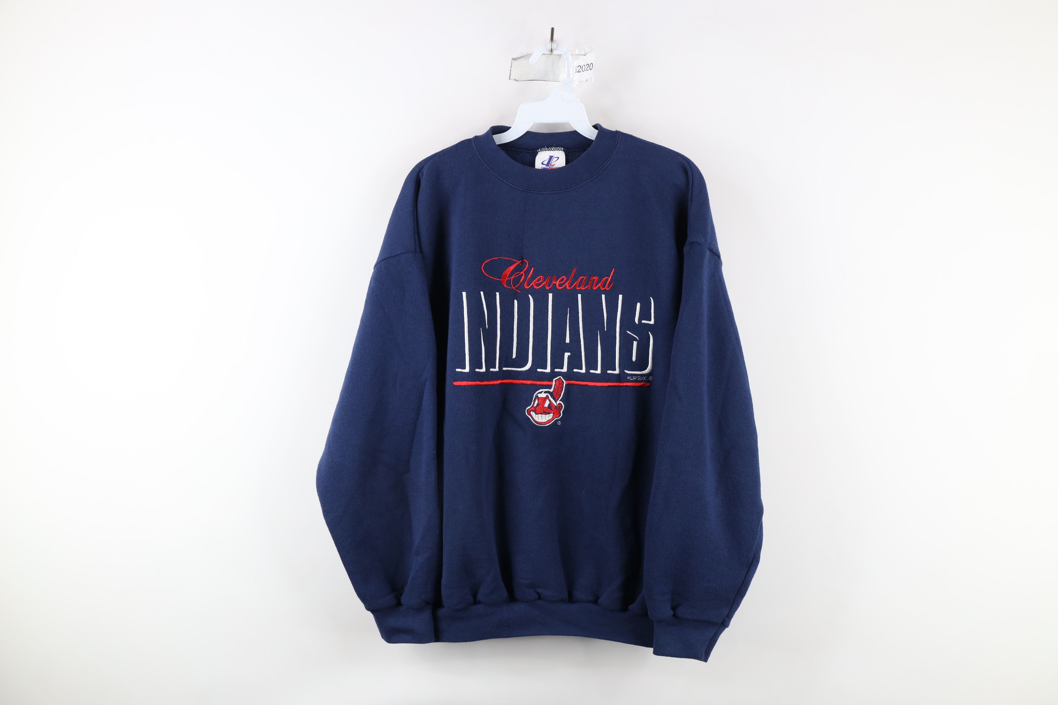 Vintage Vintage Y2K 2000 Chief Wahoo Cleveland Indians Sweatshirt Size ONE SIZE - 1 Thumbnail