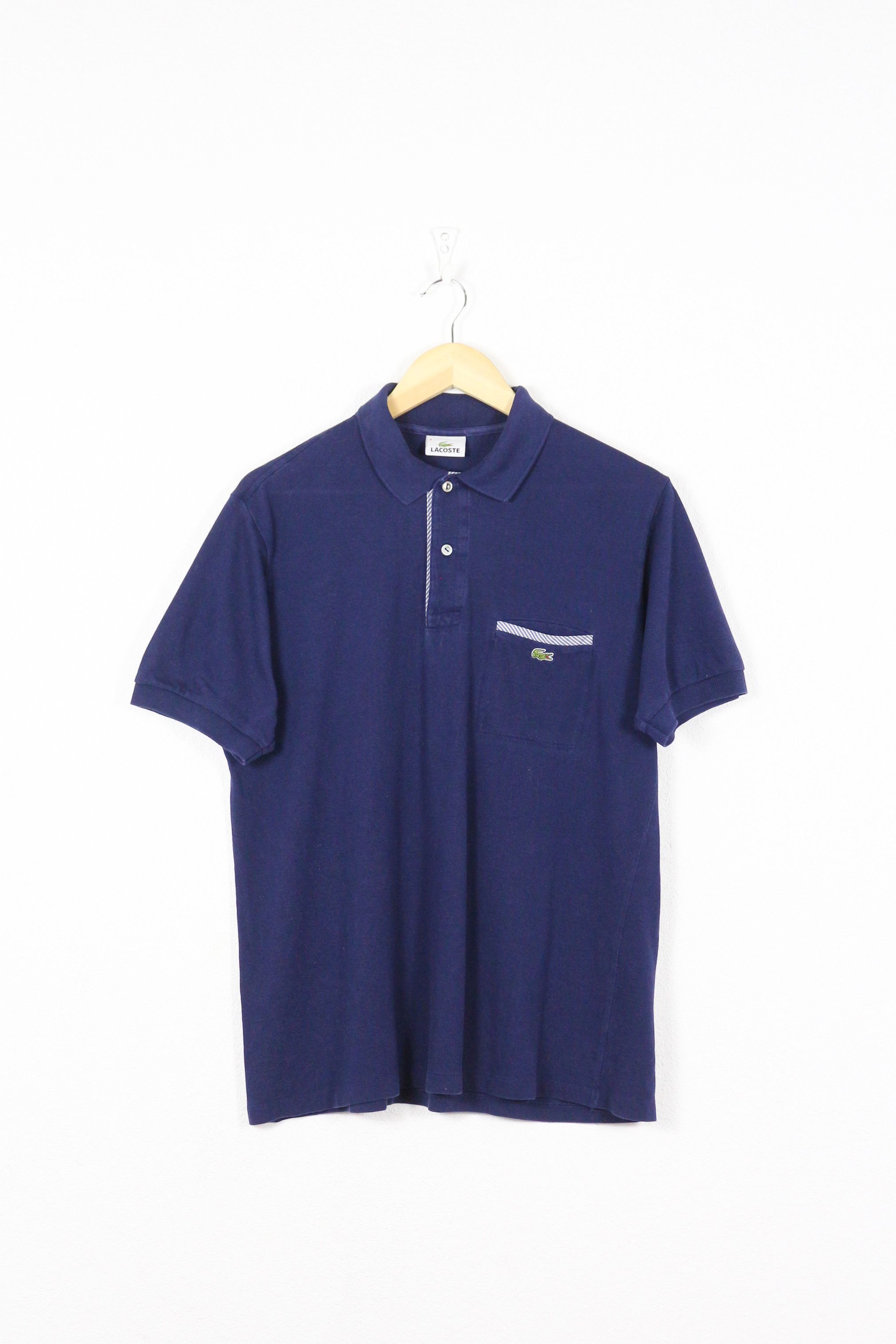 Lacoste × Vintage Lacoste Croc Logo Applique Polo Shirt 4 NZ Size US L / EU 52-54 / 3 - 1 Thumbnail