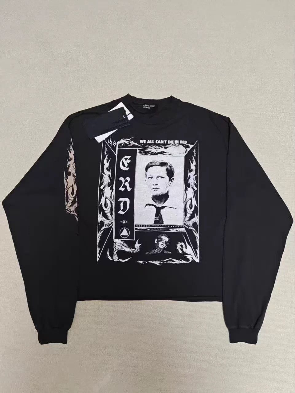 Enfants Riches Deprimes ERD 24SS Black Gray Aged Portrait LS Sweatshirt M Size US M / EU 48-50 / 2 - 1 Thumbnail