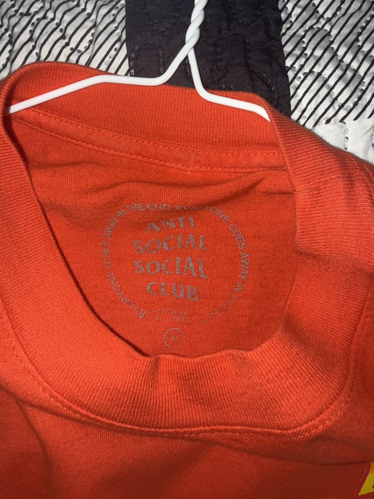 Anti Social Social Club Anti Social Social Club Men's Orange T-shirt Size US M / EU 48-50 / 2 - 3 Thumbnail
