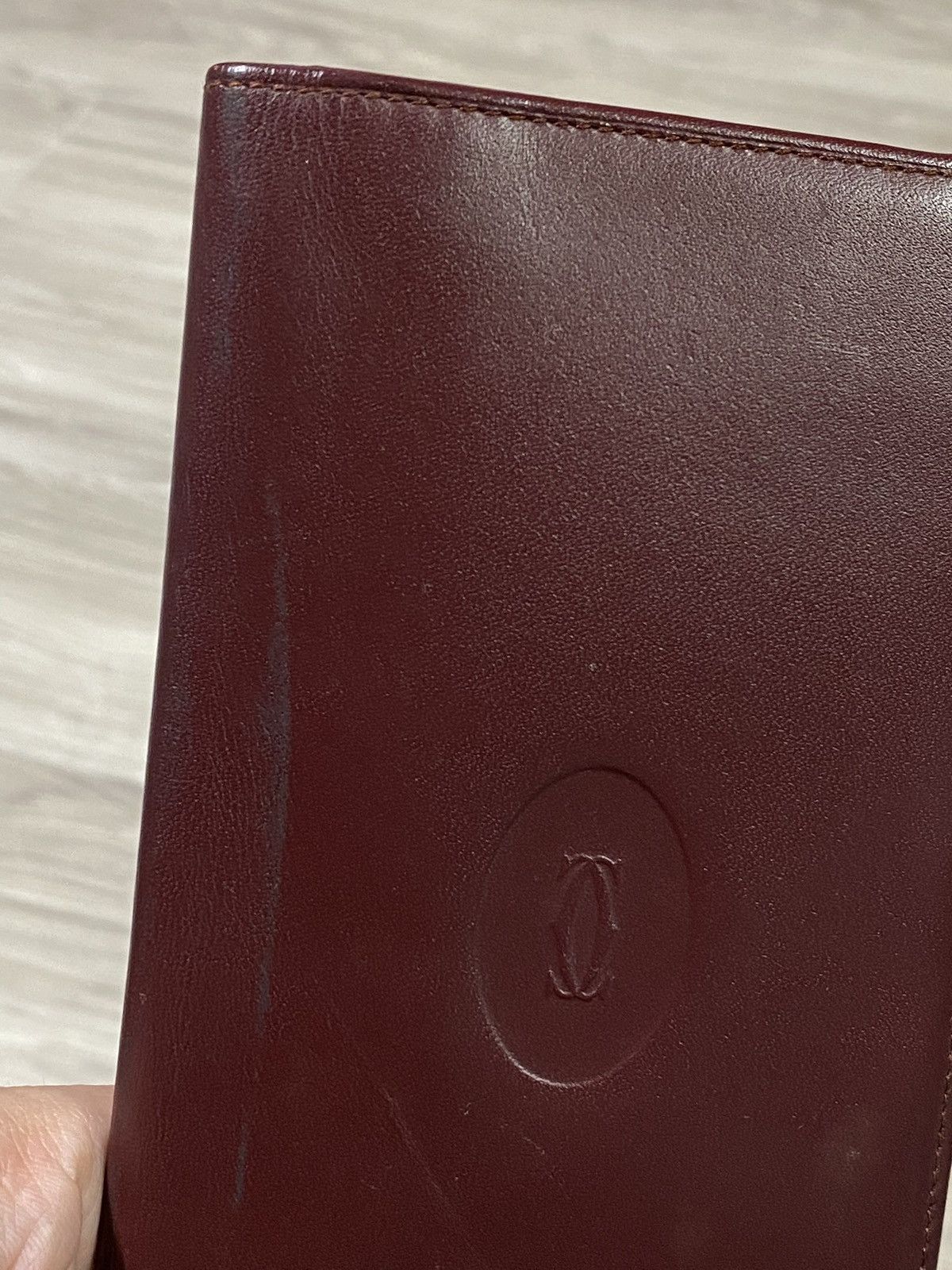 Cartier Cartier Red Long Leather Wallet Preowned Card Holder Size ONE SIZE - 12 Thumbnail