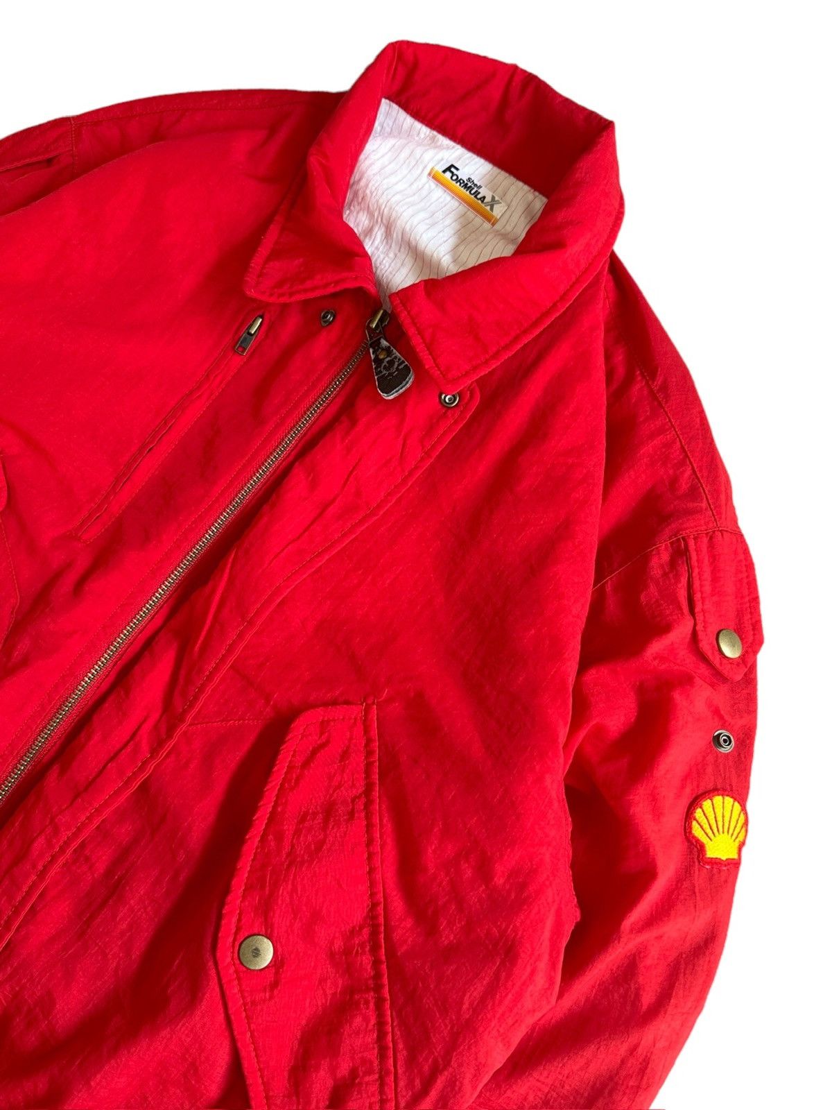 Vintage 80's vintage SHELL Formula X promo bomber jacket Size US L / EU 52-54 / 3 - 7 Thumbnail