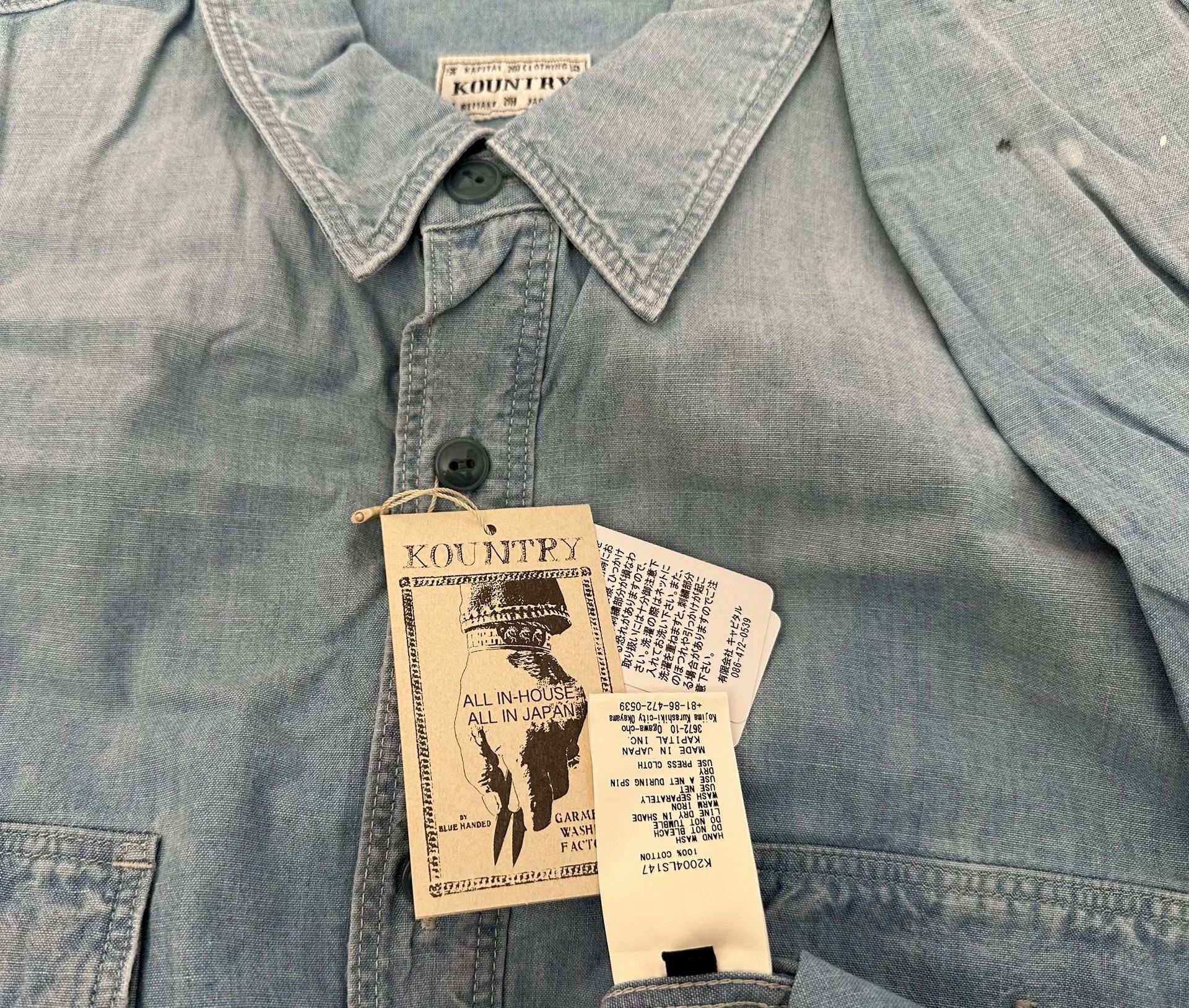 Kapital KAPITAL VINTAGE SHIRT KOUNTRY Washed Splattered Shirt Size US XL / EU 56 / 4 - 3 Thumbnail