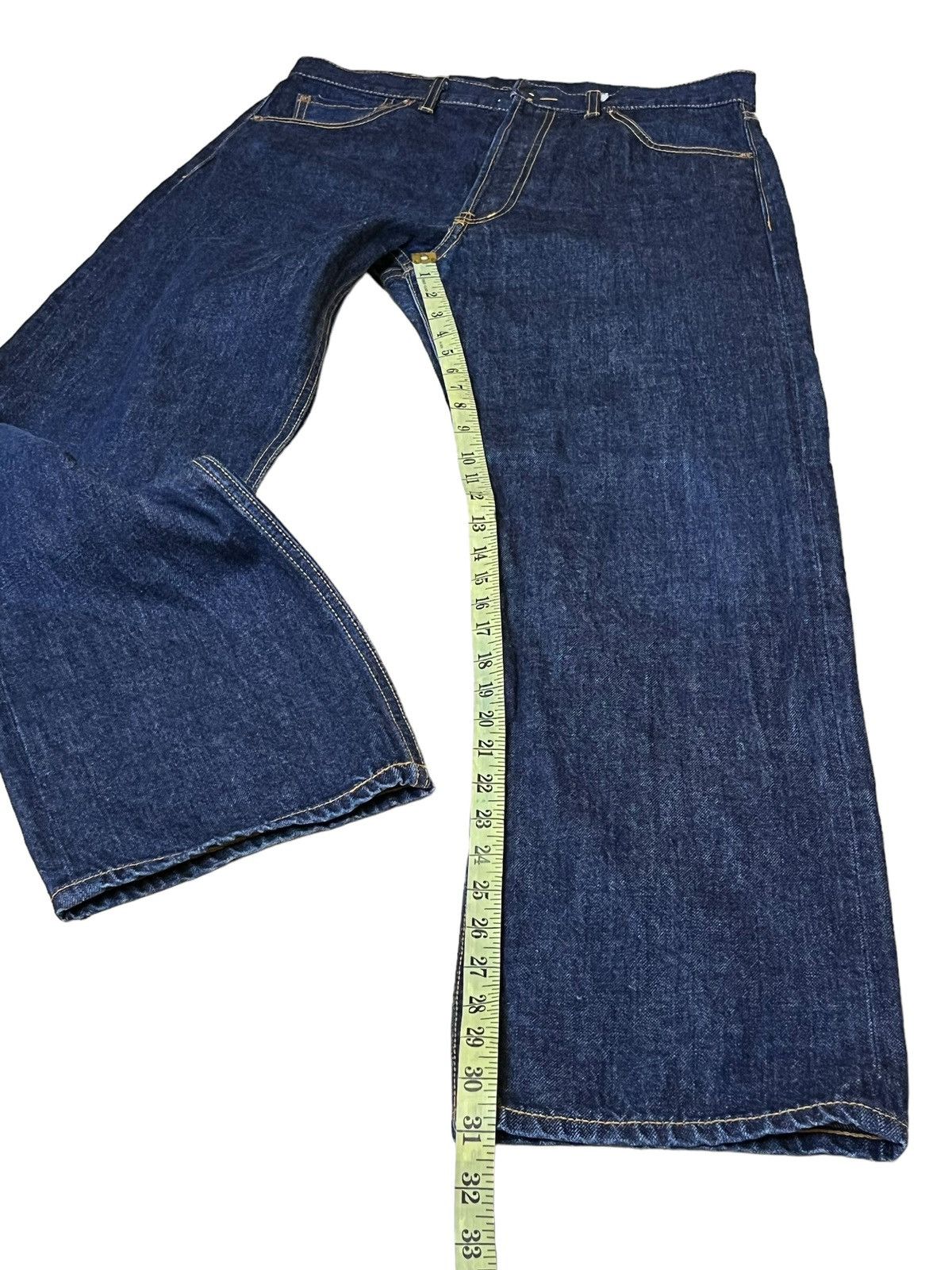 Toyo Enterprises JAPANESE AKAMIMI “KAKEYA”REDLINE SELVEDGE JEANS Size US 33 - 19 Thumbnail