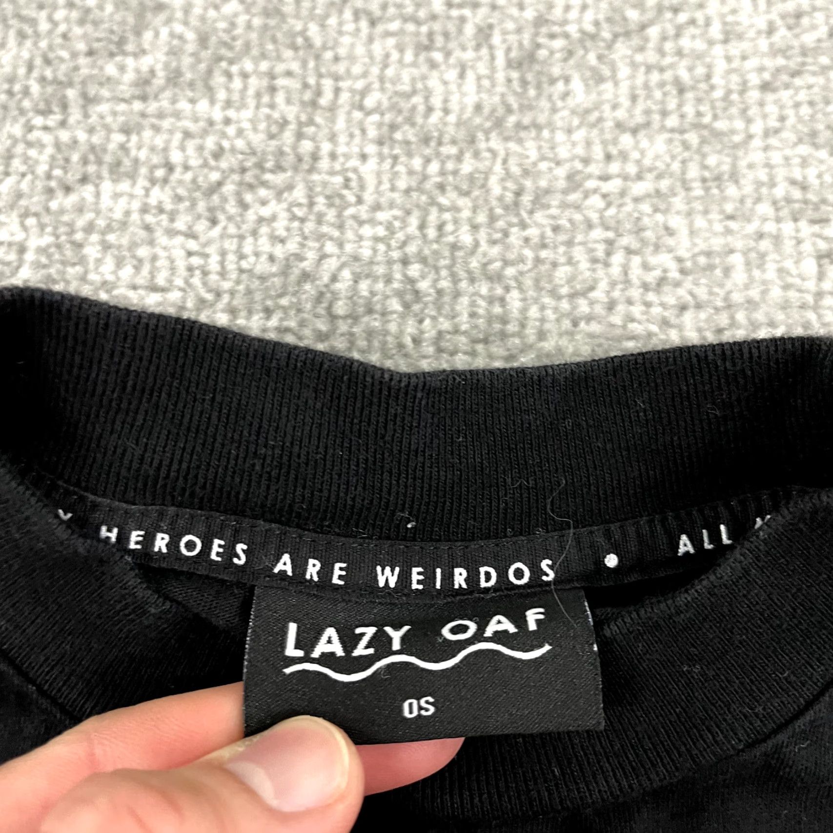 Lazy Oaf LAZY OAF Shirt Womens OS One Size Black Bad Example Weirdos Graphic Tee Skater Shirt Size ONE SIZE - 2 Thumbnail