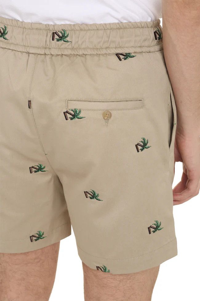 Palm Angels o1y0325 Logo Short in Beige Size US 34 / EU 50 - 4 Thumbnail