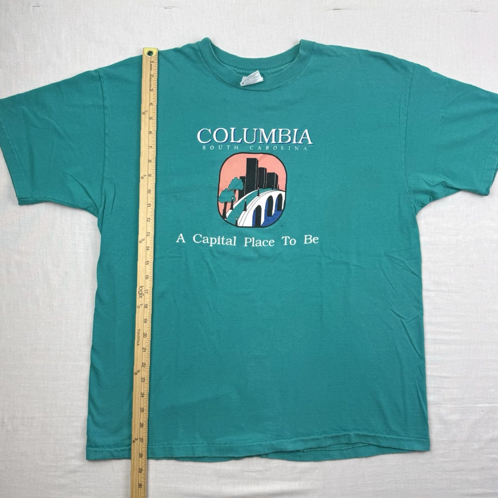 Hanes VINTAGE Hanes South Carolina T-Shirt Adult XL Blue 90s Mens Size US XL / EU 56 / 4 - 7 Thumbnail