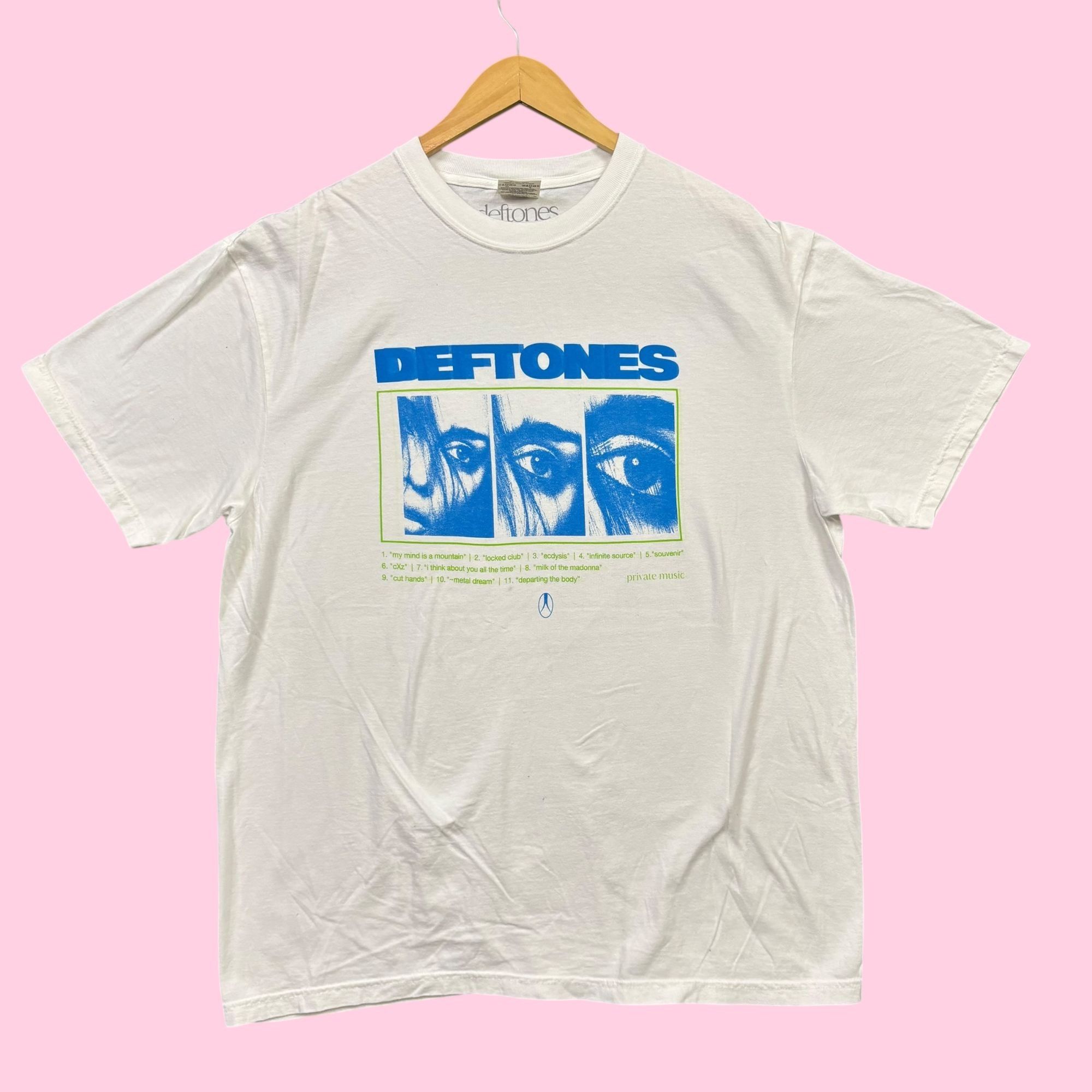 Deftones Private Music Album Nu Metal Band Tee XL