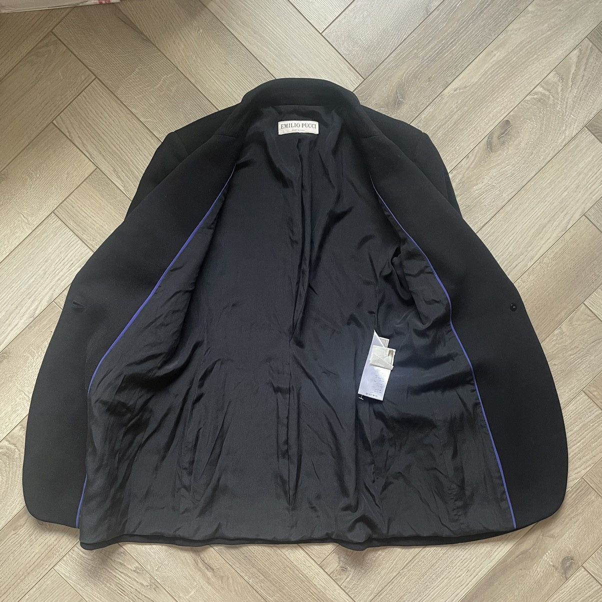 Emilio Pucci Emilio Pucci Virgin Wool Blazer Jacket Black Size M / US 6-8 / IT 42-44 - 7 Thumbnail