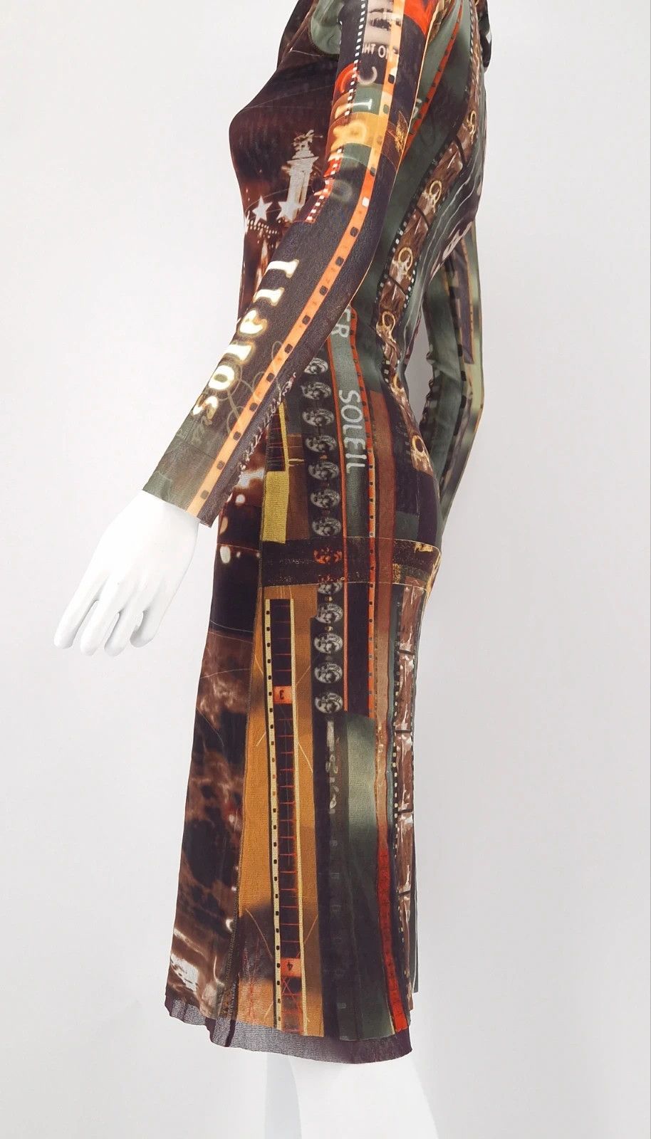 Jean Paul Gaultier JPG Mesh Dress Kissing Faces Size S / US 4 / IT 40 - 6 Thumbnail
