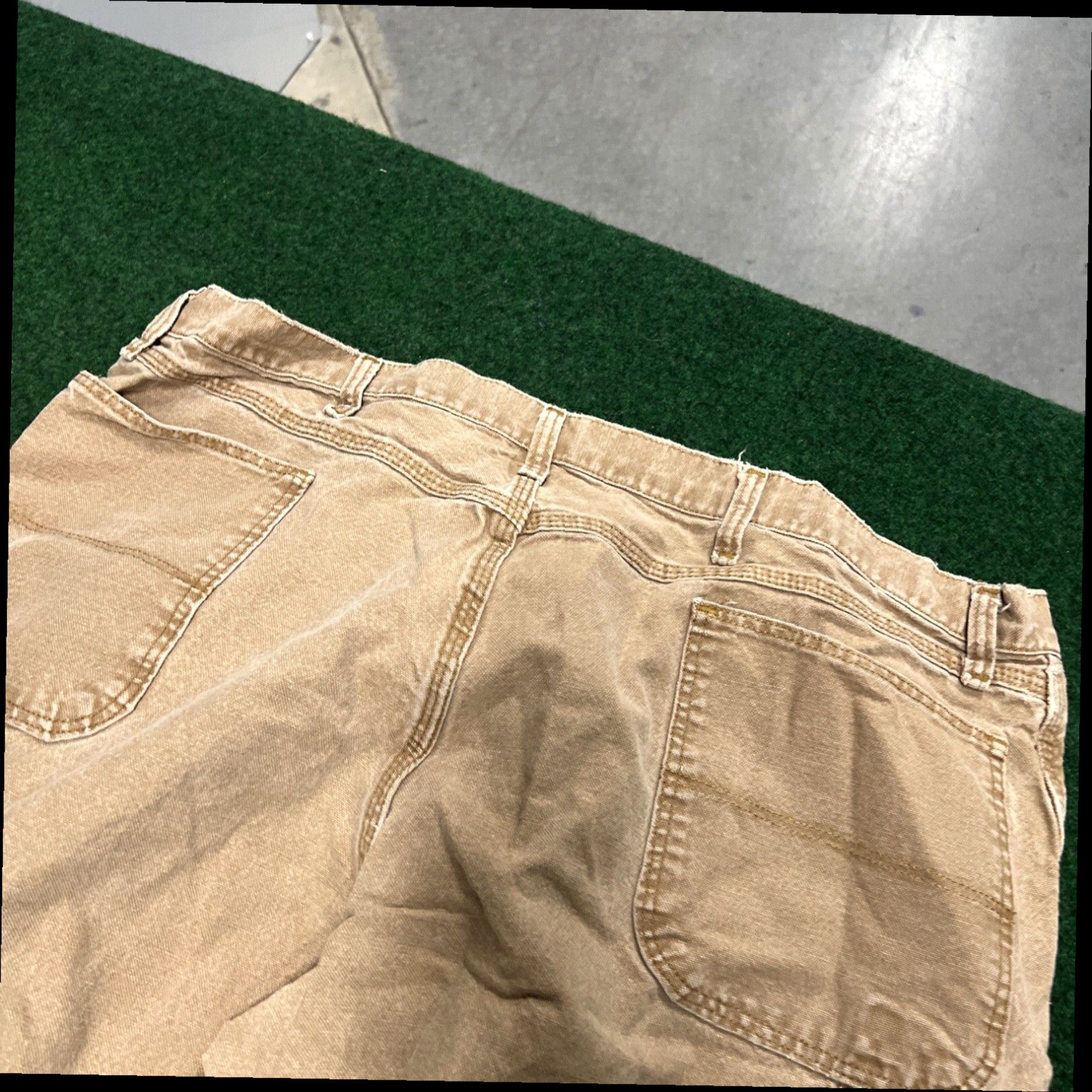 Vintage VTG RUSTLER western Jeans made In USA straight Leg Regular Fit 42x30 Khaki Size US 36 / EU 52 - 3 Thumbnail